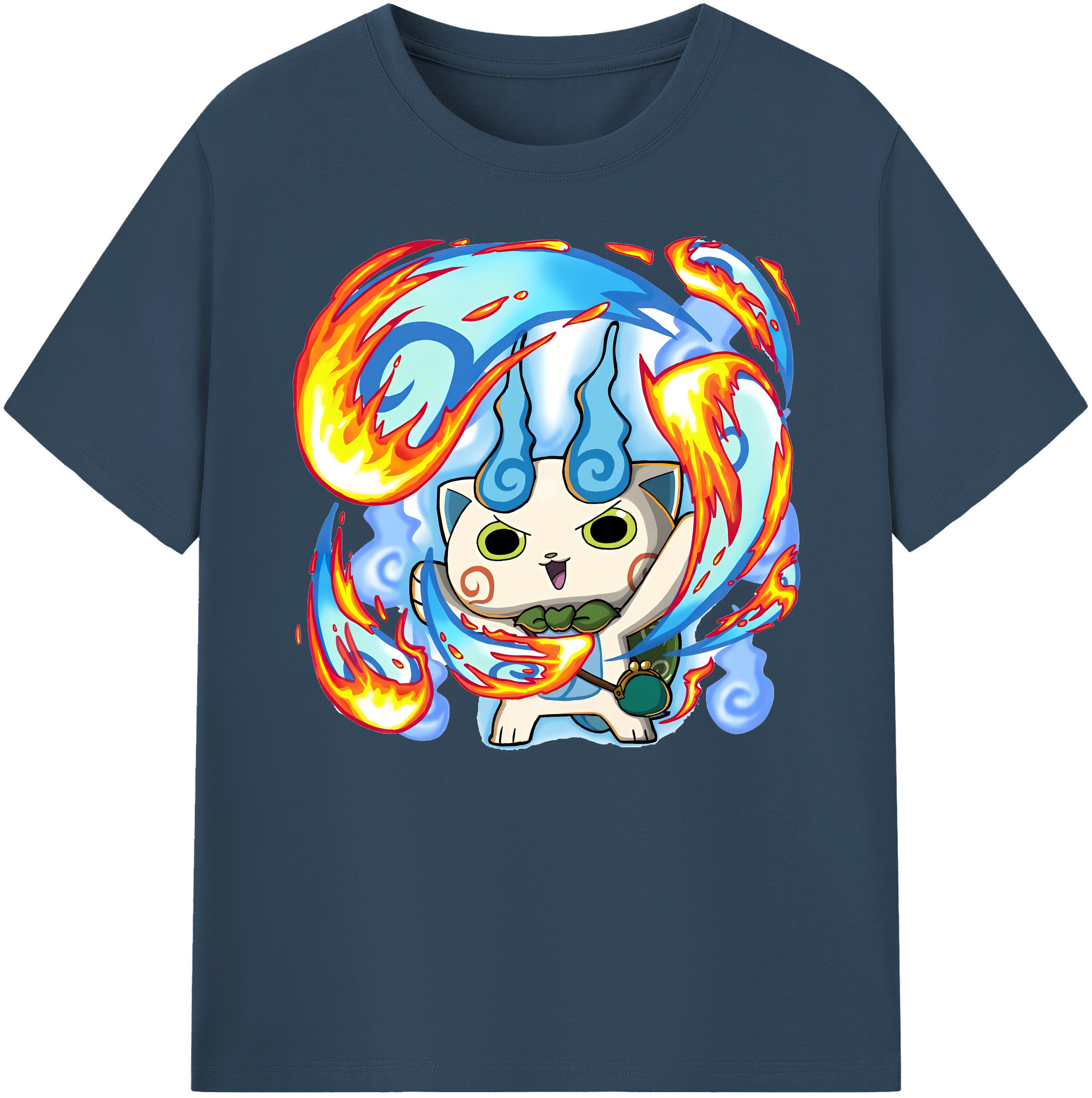 （画像用） 妖怪ウォッチ Yo-kai Watch 綿100％ メンズ半袖Tシャツ｜肌触りやわらか＆通気性