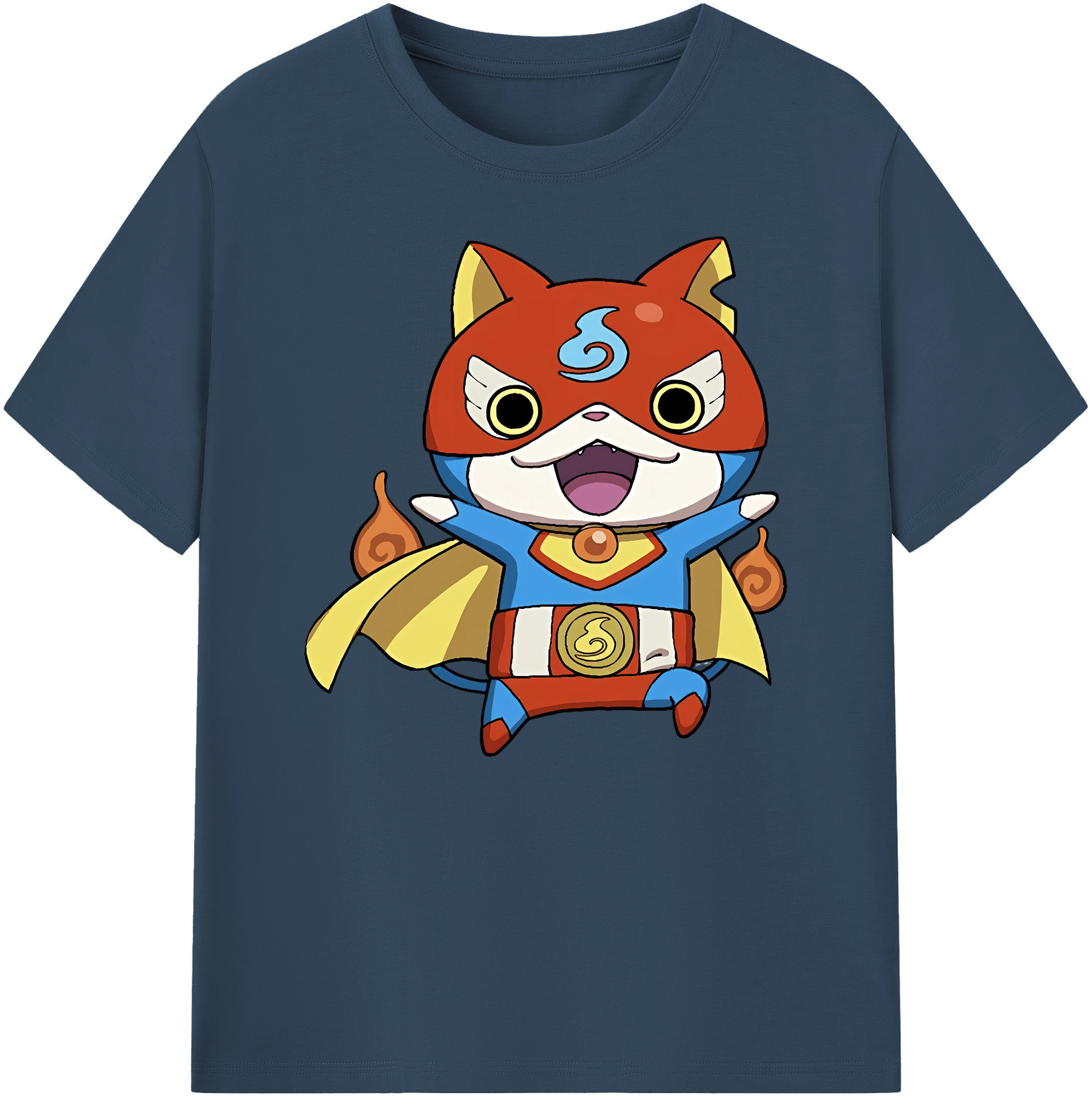 （画像用） 妖怪ウォッチ Yo-kai Watch 綿100％ メンズ半袖Tシャツ｜肌触りやわらか＆通気性