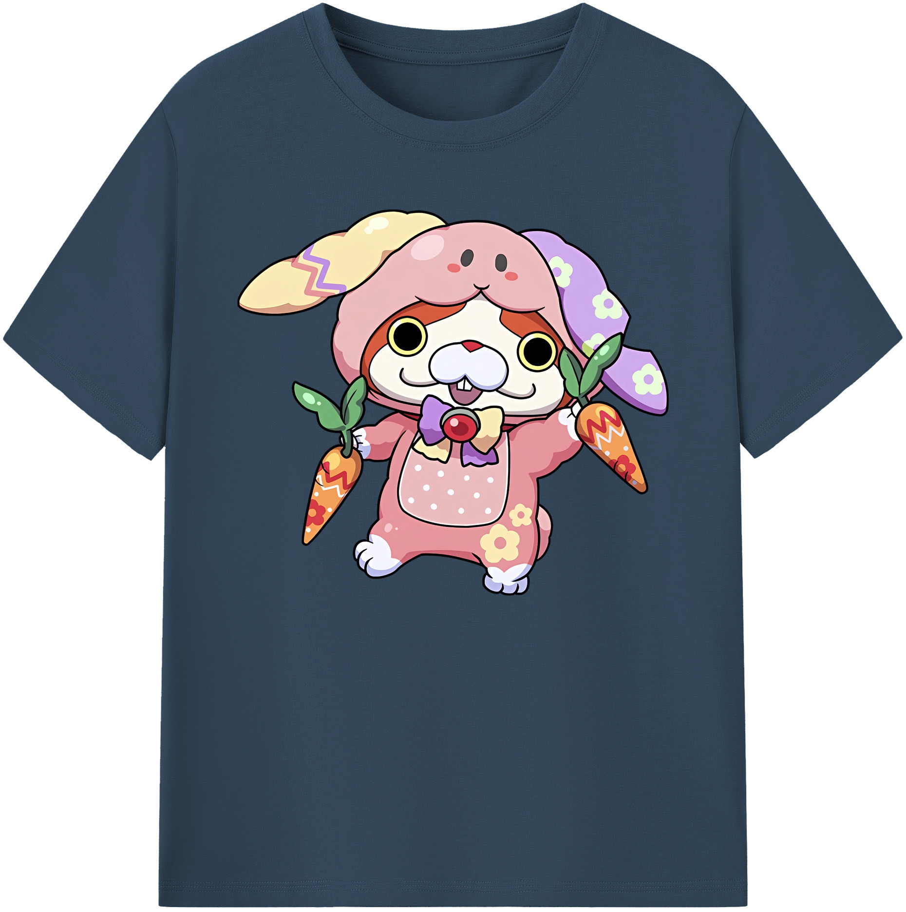（画像用） 妖怪ウォッチ Yo-kai Watch 綿100％ メンズ半袖Tシャツ｜肌触りやわらか＆通気性