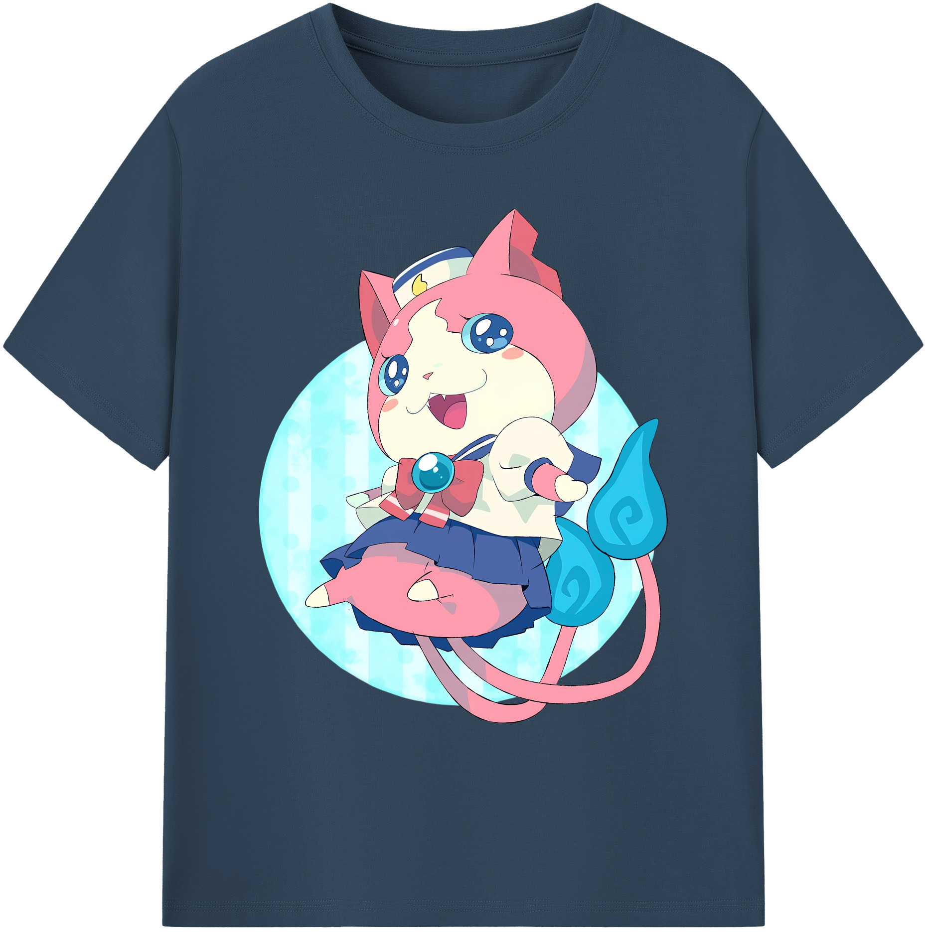 （画像用） 妖怪ウォッチ Yo-kai Watch 綿100％ メンズ半袖Tシャツ｜肌触りやわらか＆通気性