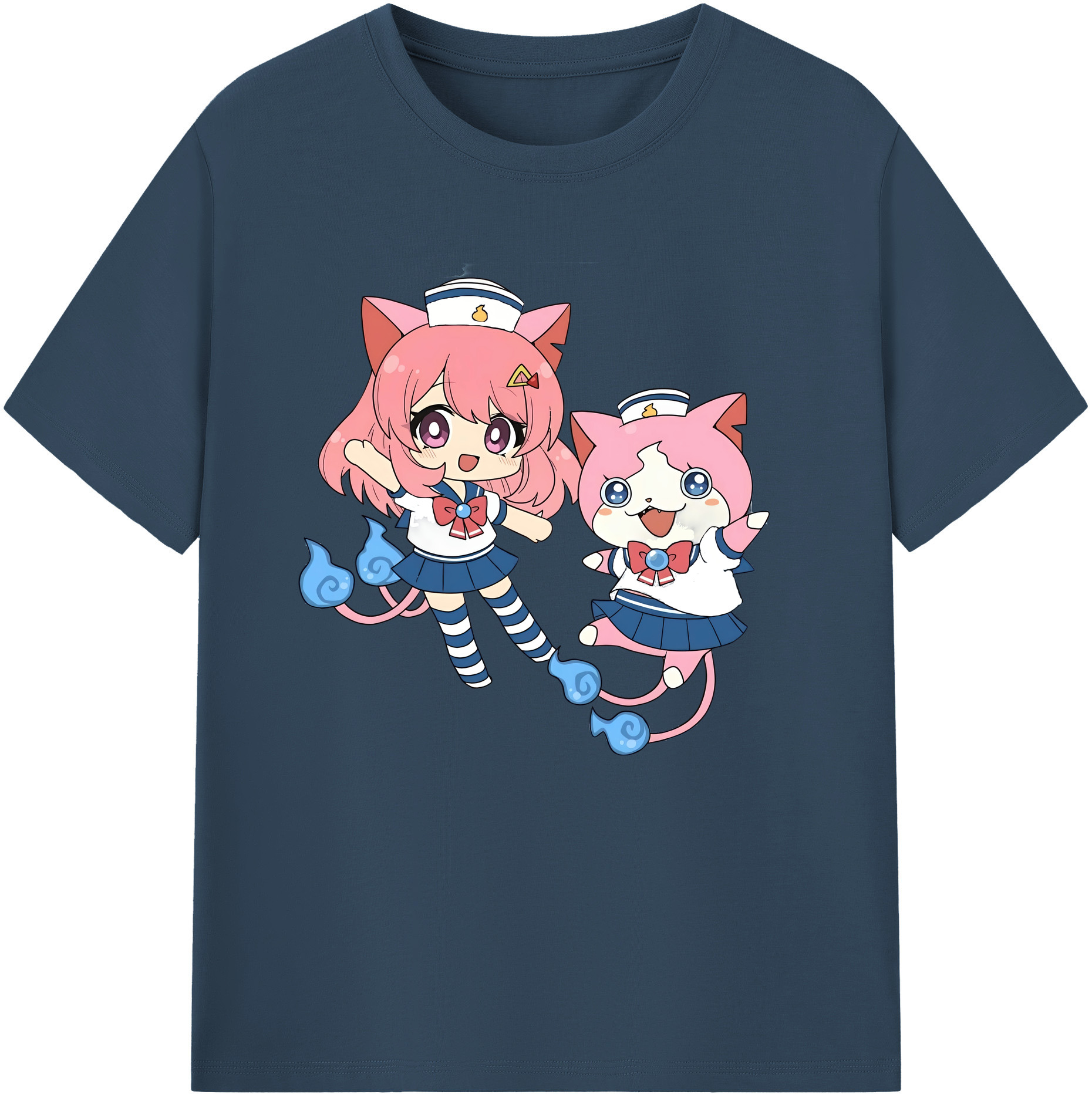 （画像用） 妖怪ウォッチ Yo-kai Watch 綿100％ メンズ半袖Tシャツ｜肌触りやわらか＆通気性