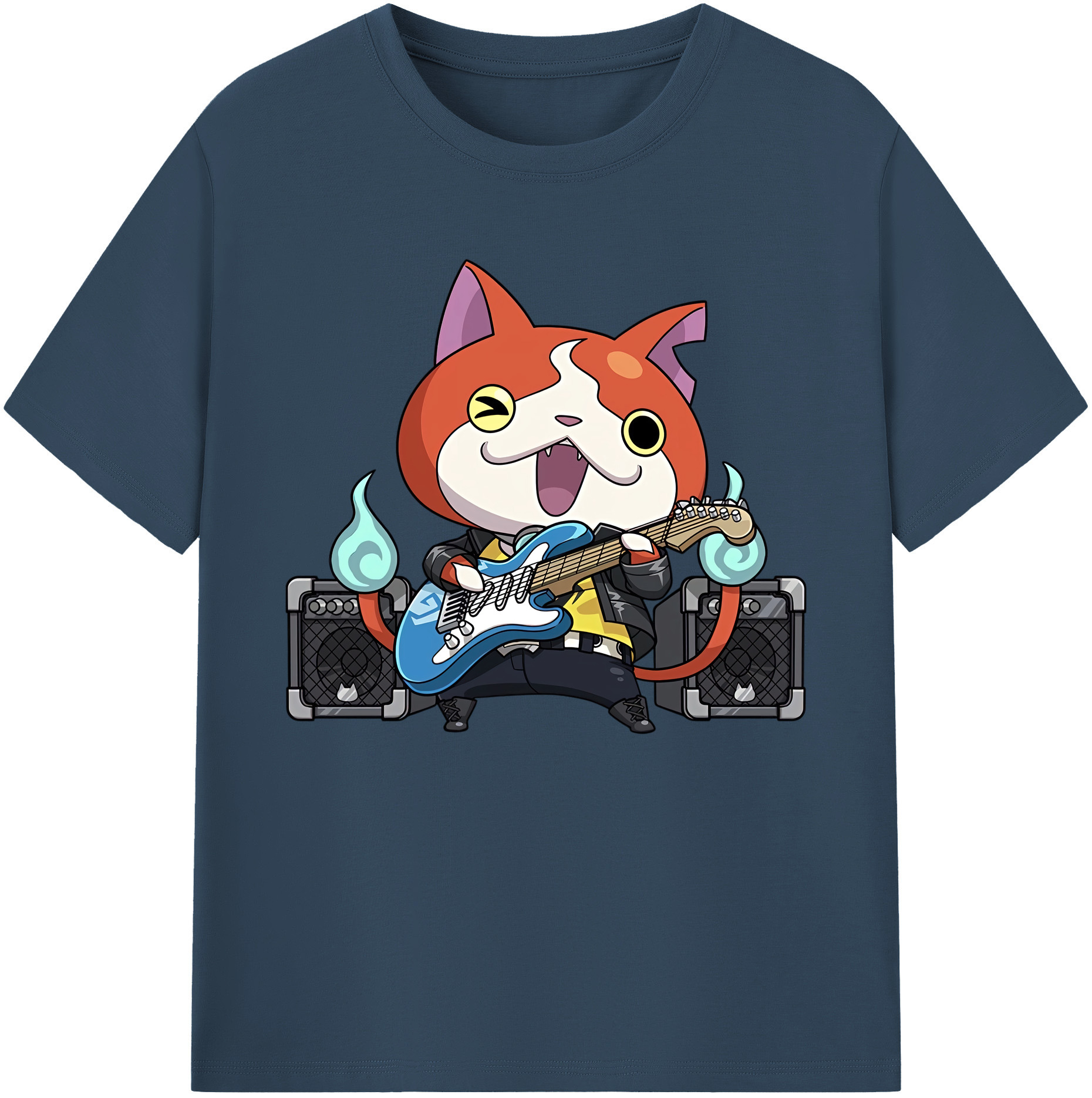 妖怪ウォッチ Yo-kai Watch 綿100％ メンズ半袖Tシャツ｜肌触りやわらか＆通気性