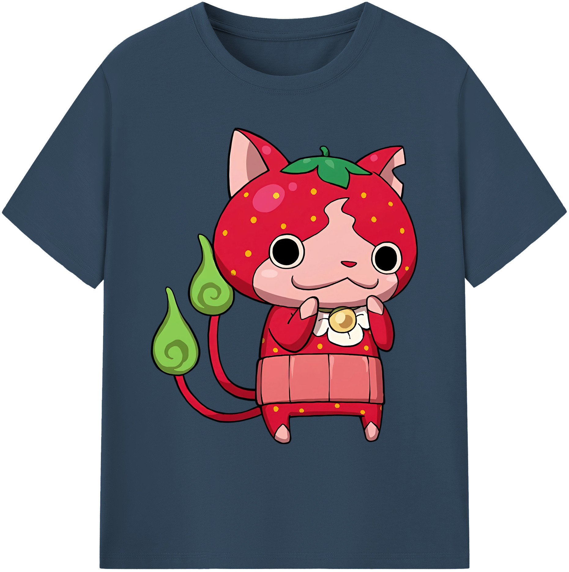 （画像用） 妖怪ウォッチ Yo-kai Watch 綿100％ メンズ半袖Tシャツ｜肌触りやわらか＆通気性