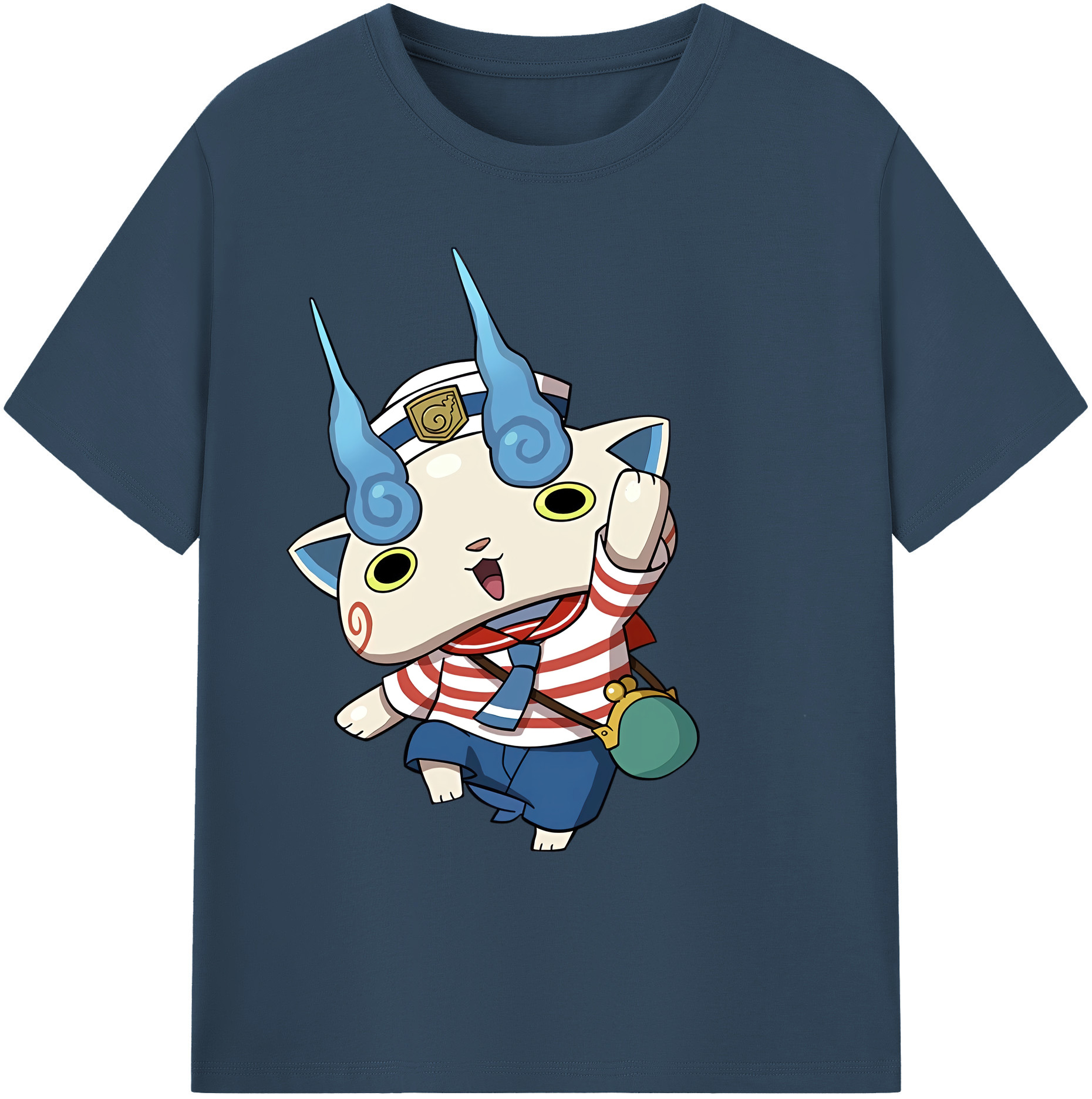 （画像用） 妖怪ウォッチ Yo-kai Watch 綿100％ メンズ半袖Tシャツ｜肌触りやわらか＆通気性