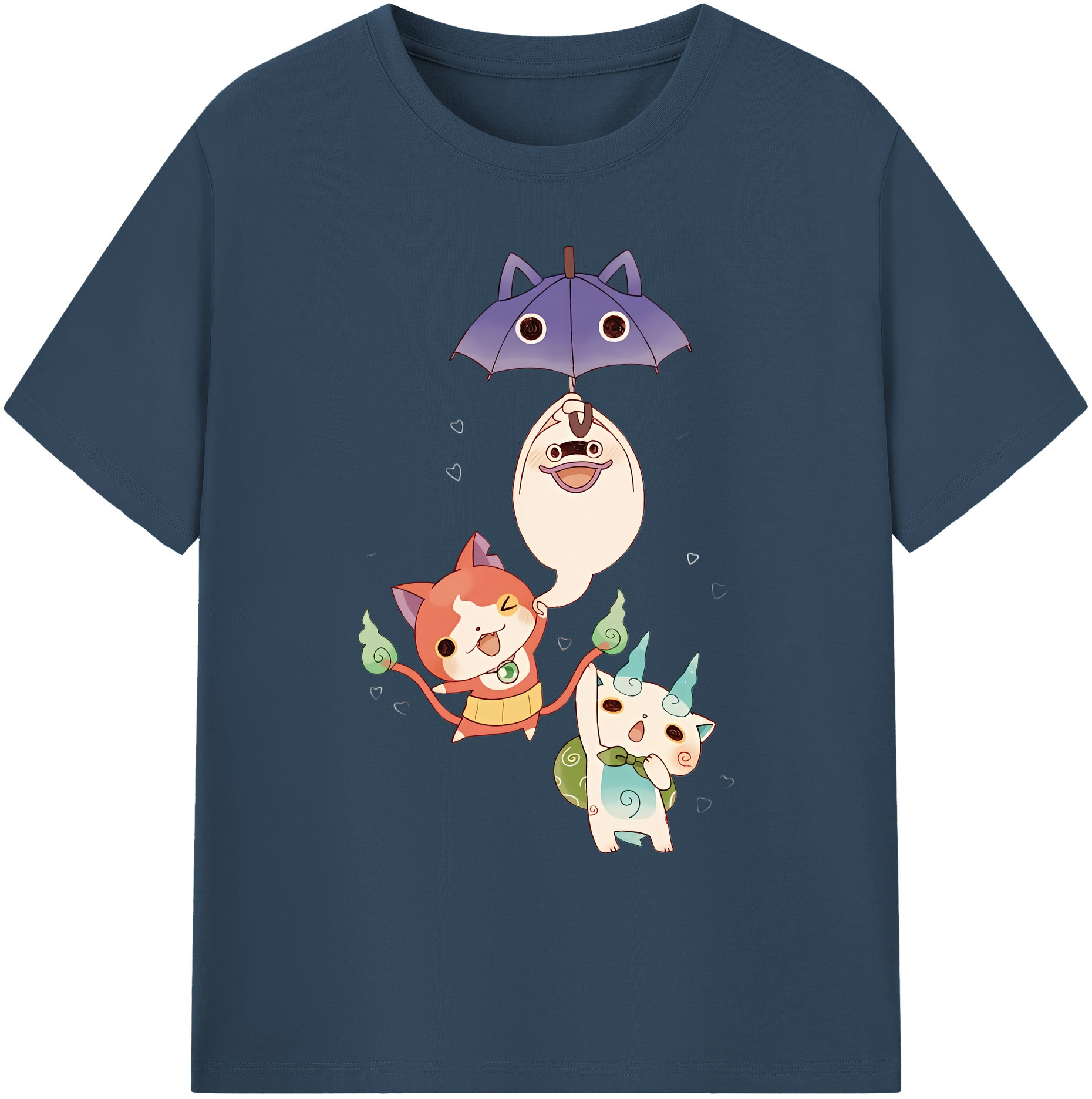 （画像用） 妖怪ウォッチ Yo-kai Watch 綿100％ メンズ半袖Tシャツ｜肌触りやわらか＆通気性