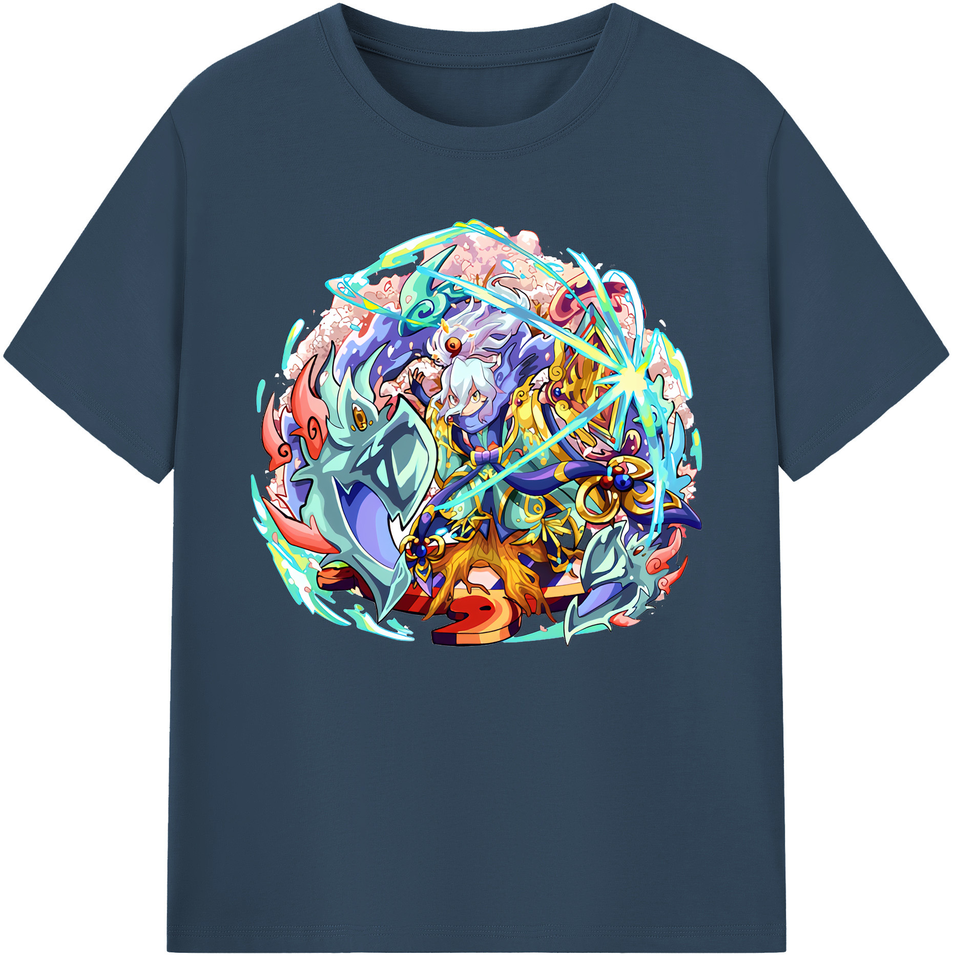 （画像用） 妖怪ウォッチ Yo-kai Watch 綿100％ メンズ半袖Tシャツ｜肌触りやわらか＆通気性