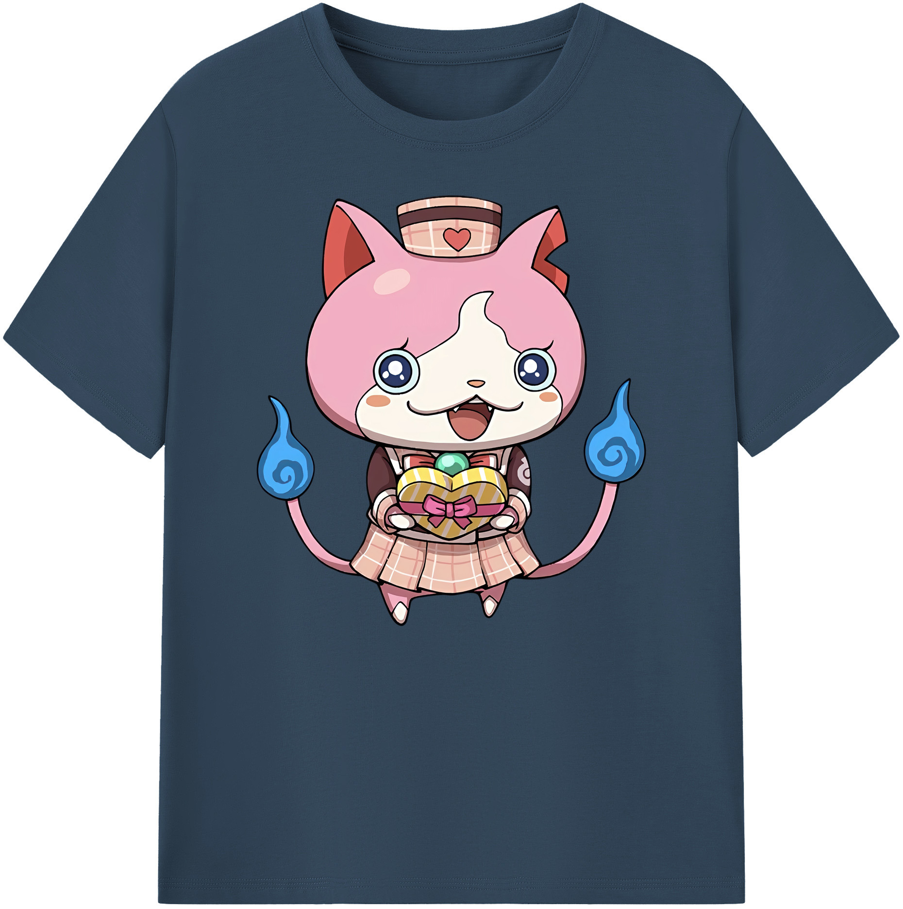 （画像用） 妖怪ウォッチ Yo-kai Watch 綿100％ メンズ半袖Tシャツ｜肌触りやわらか＆通気性