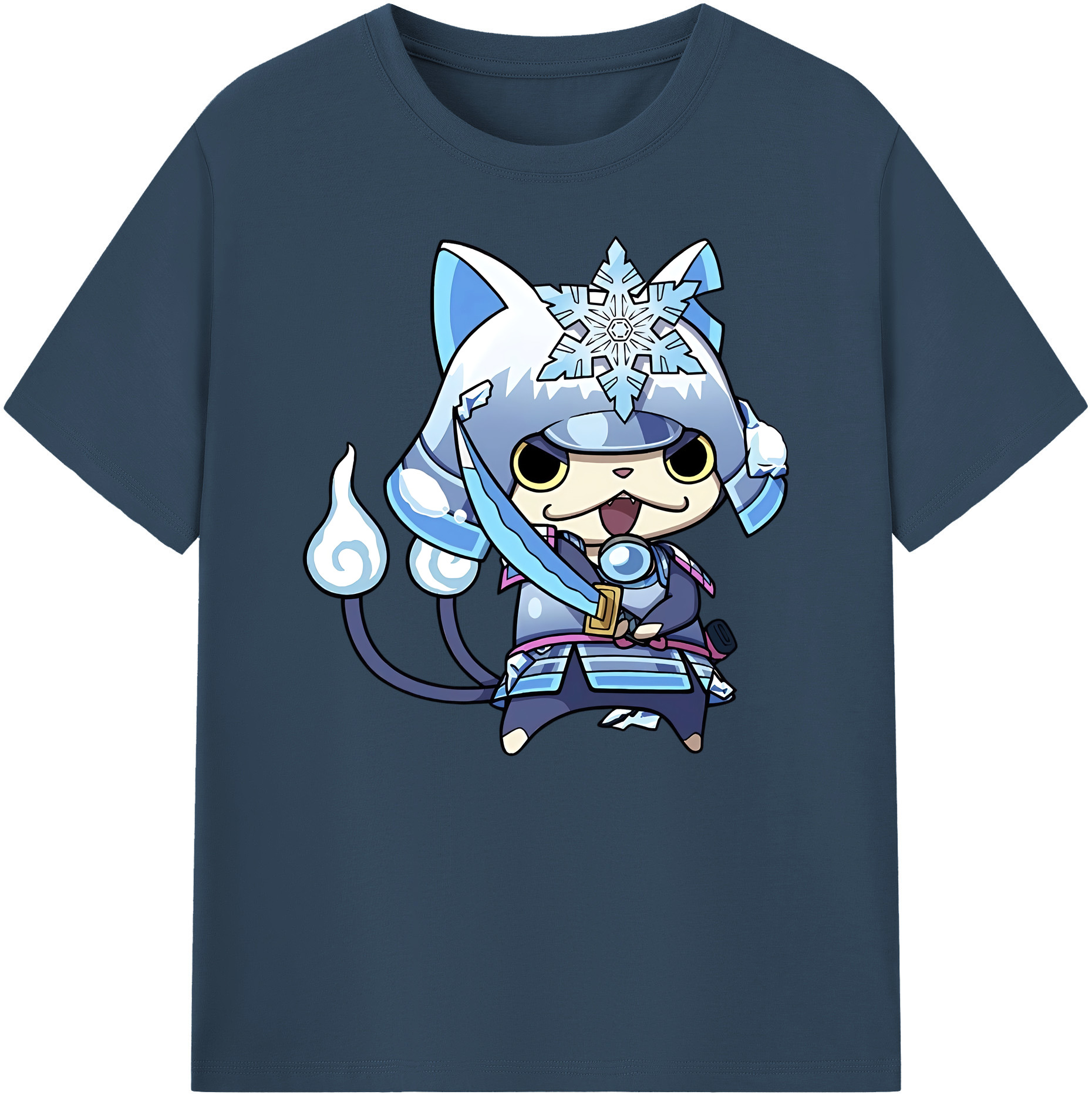 （画像用） 妖怪ウォッチ Yo-kai Watch 綿100％ メンズ半袖Tシャツ｜肌触りやわらか＆通気性