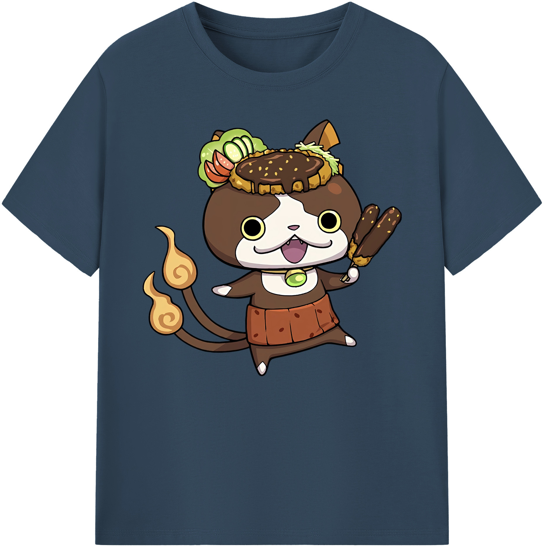 （画像用） 妖怪ウォッチ Yo-kai Watch 綿100％ メンズ半袖Tシャツ｜肌触りやわらか＆通気性
