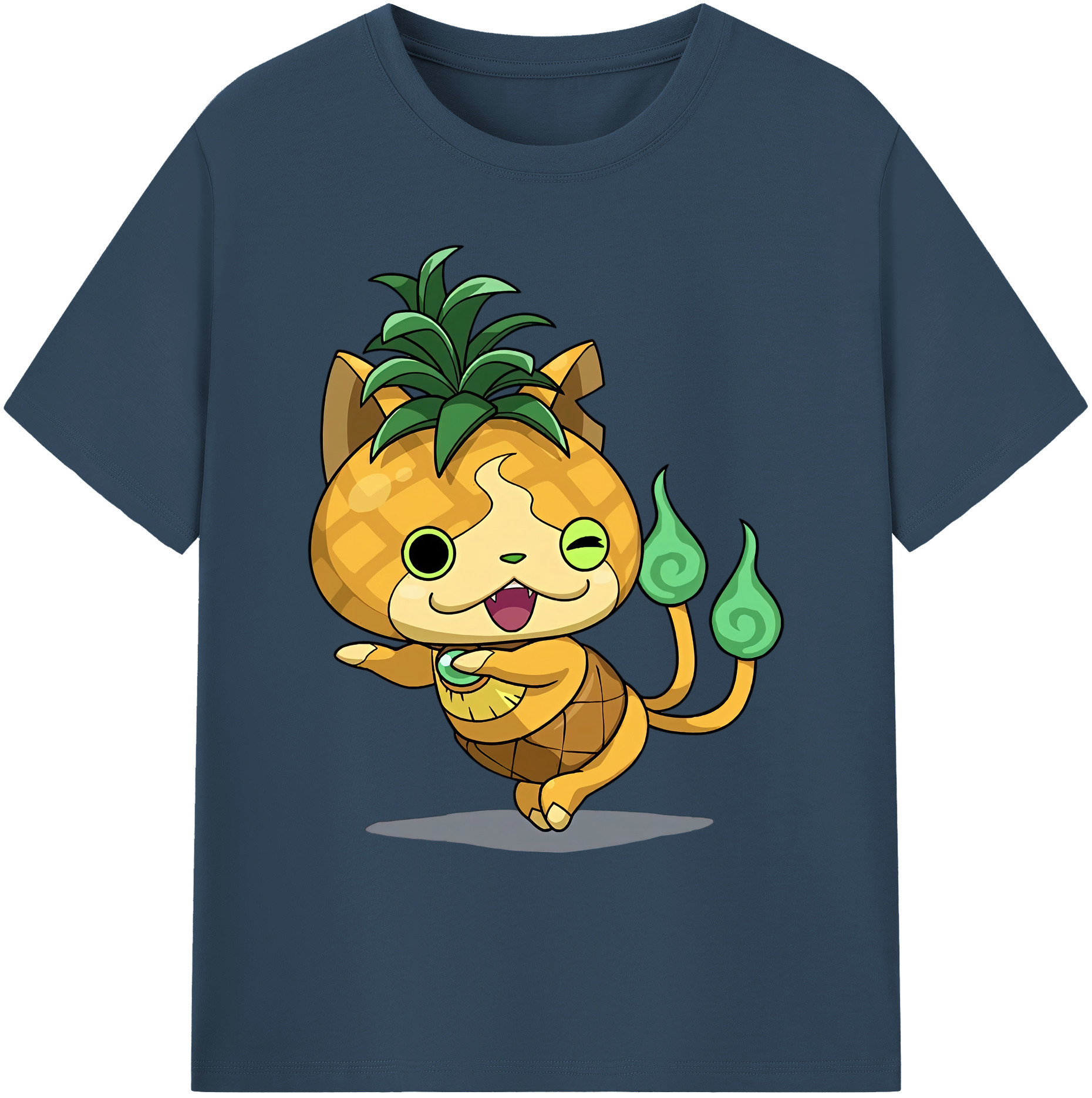 （画像用） 妖怪ウォッチ Yo-kai Watch 綿100％ メンズ半袖Tシャツ｜肌触りやわらか＆通気性