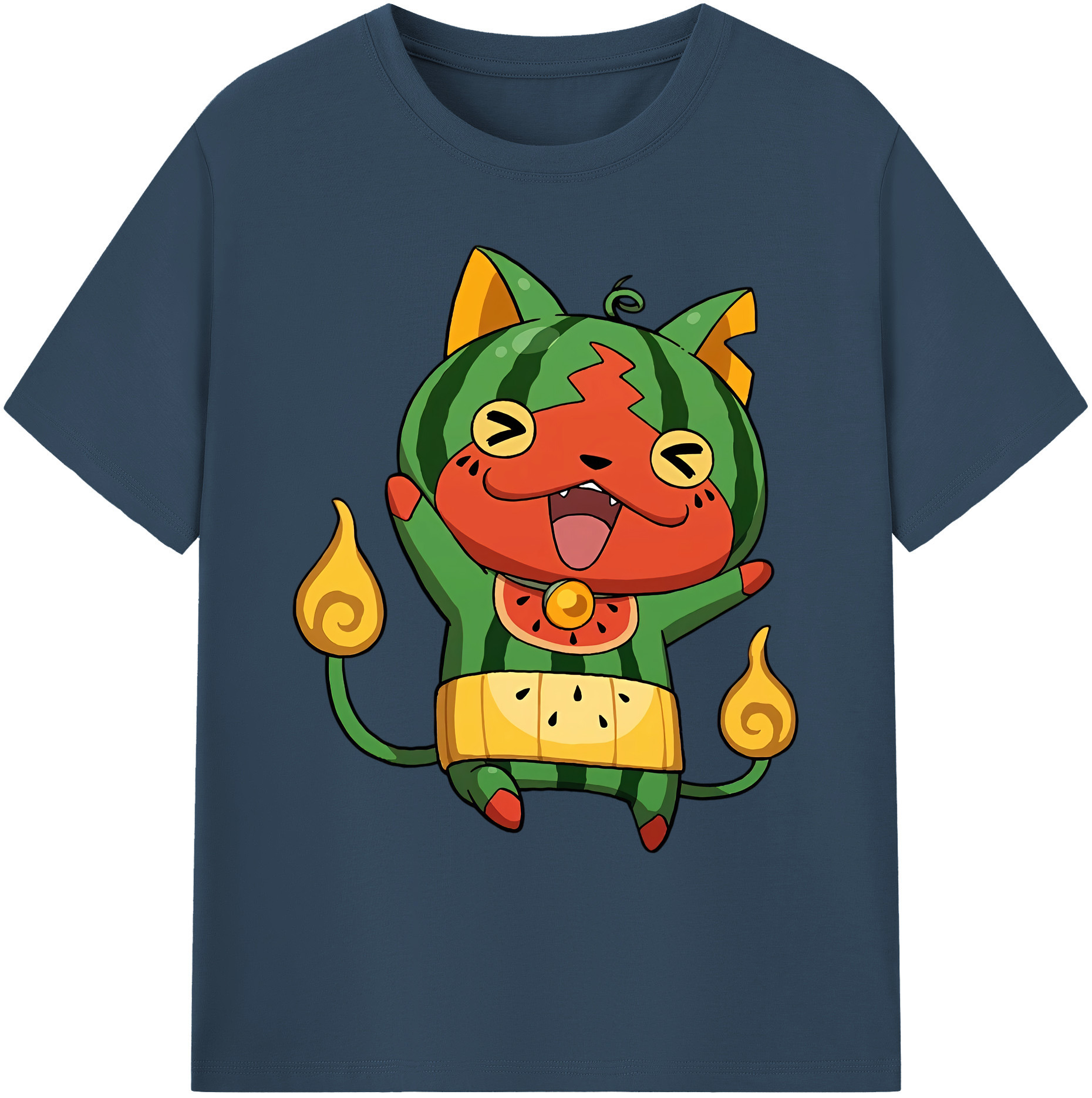 （画像用） 妖怪ウォッチ Yo-kai Watch 綿100％ メンズ半袖Tシャツ｜肌触りやわらか＆通気性