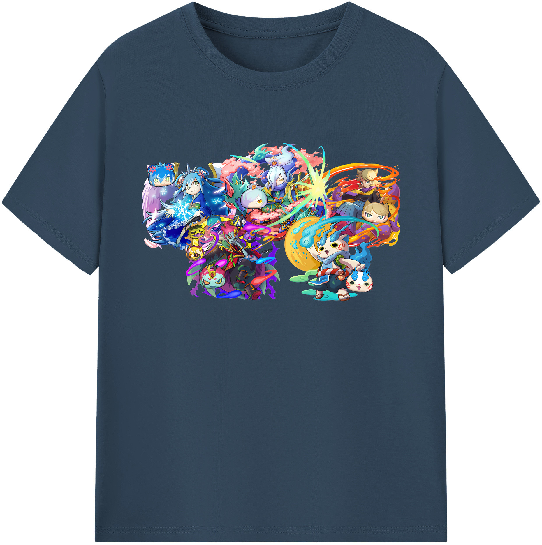 （画像用） 妖怪ウォッチ Yo-kai Watch 綿100％ メンズ半袖Tシャツ｜肌触りやわらか＆通気性