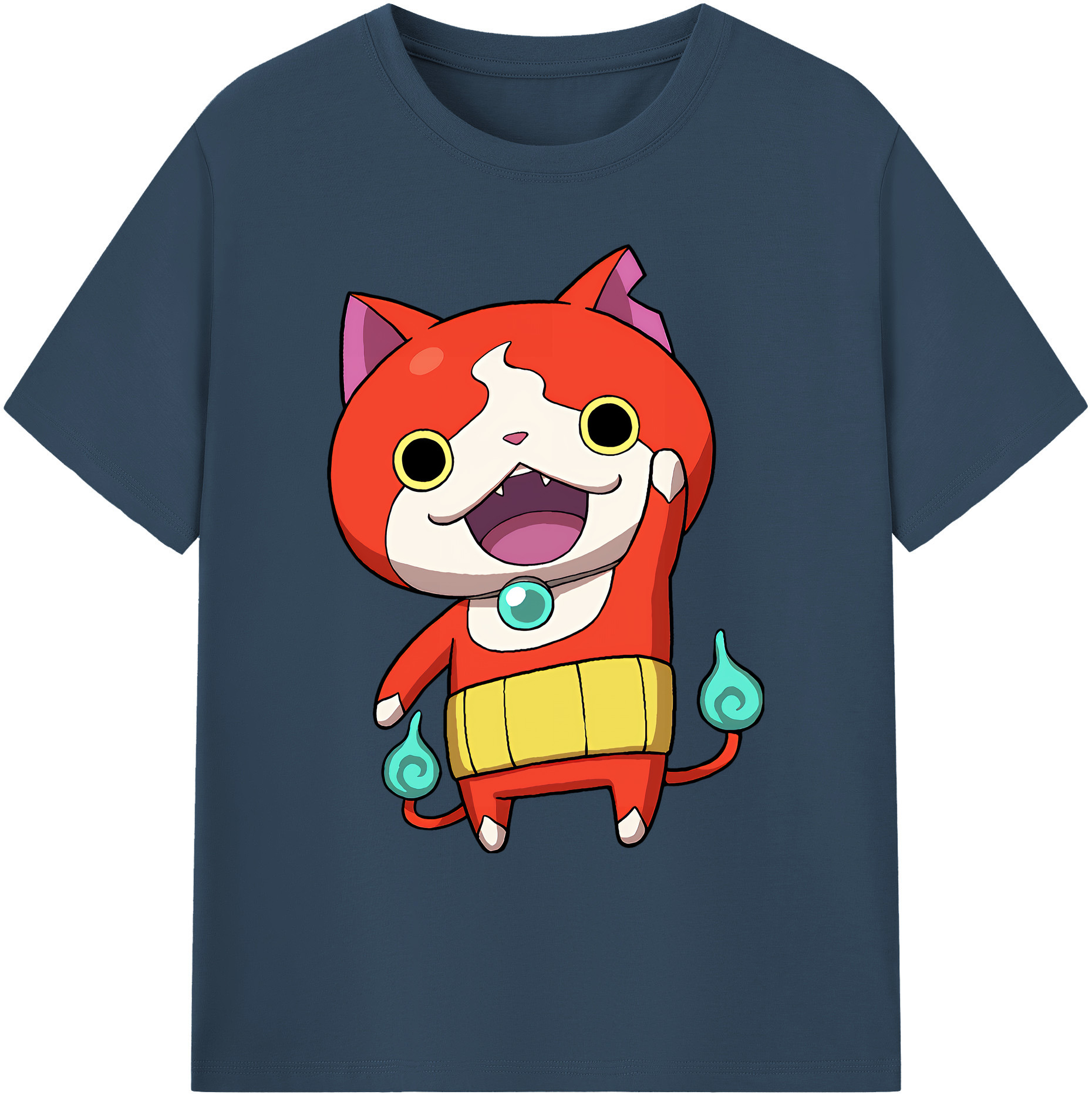 （画像用） 妖怪ウォッチ Yo-kai Watch 綿100％ メンズ半袖Tシャツ｜肌触りやわらか＆通気性