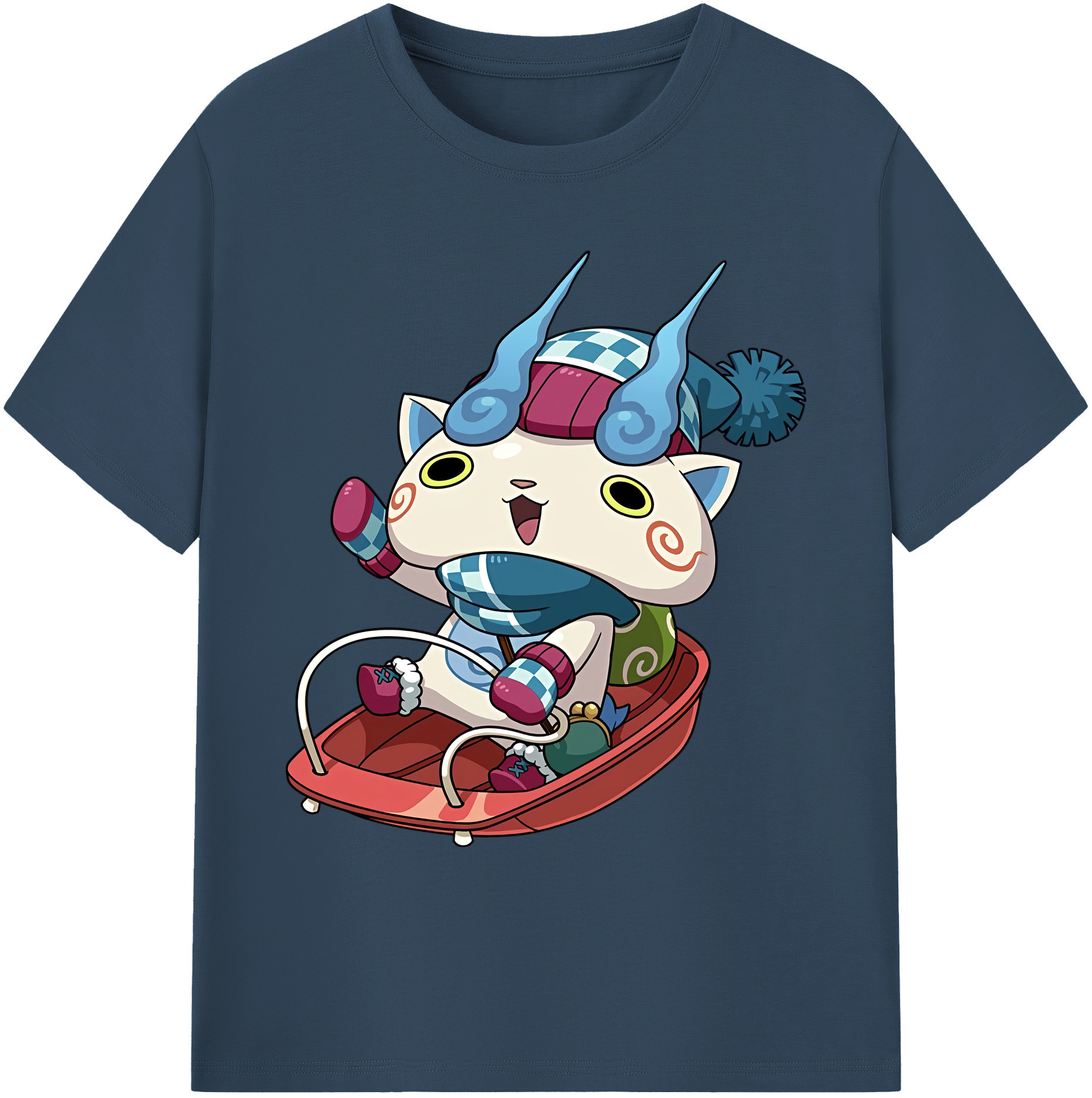 （画像用） 妖怪ウォッチ Yo-kai Watch 綿100％ メンズ半袖Tシャツ｜肌触りやわらか＆通気性