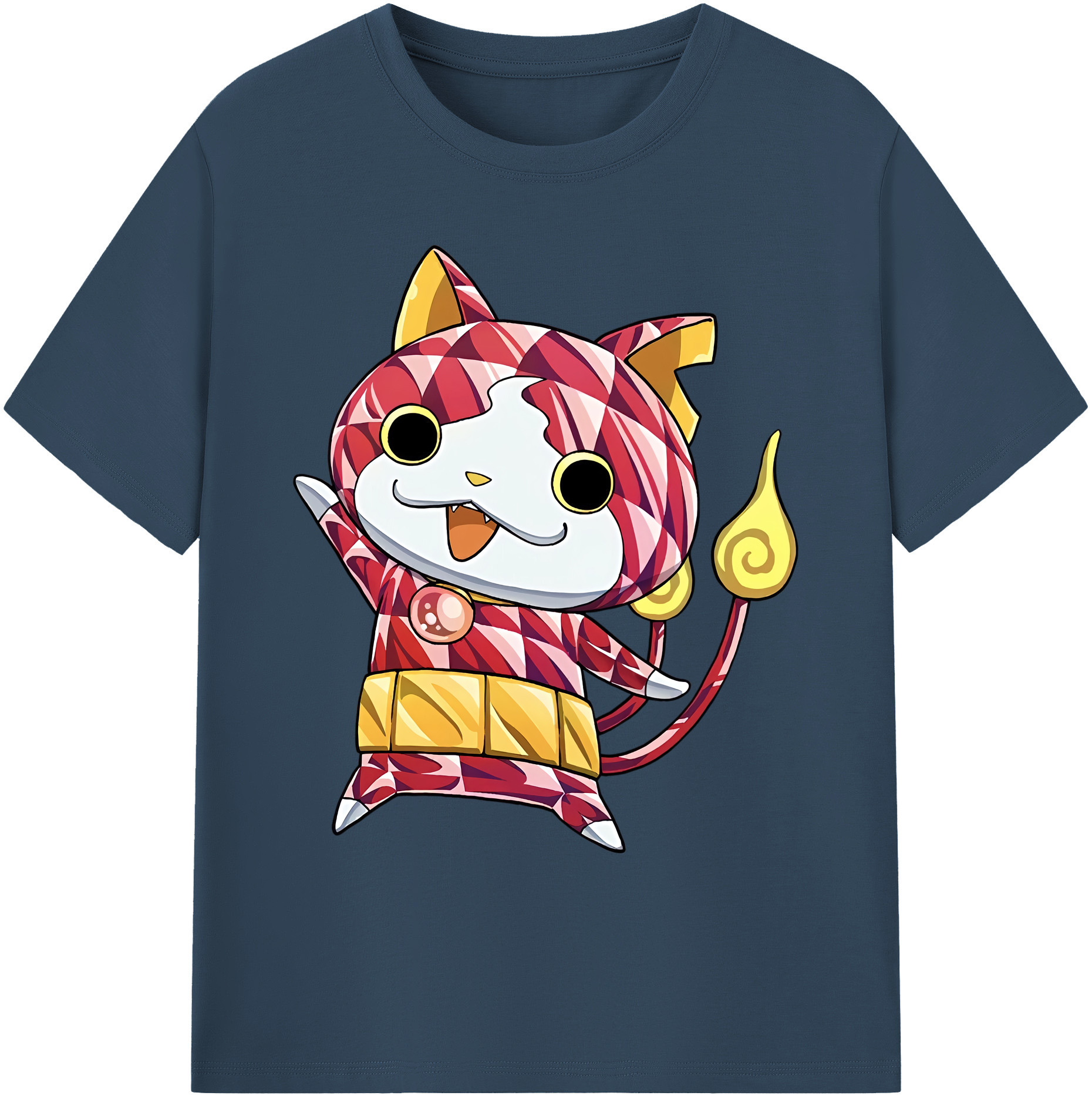 （画像用） 妖怪ウォッチ Yo-kai Watch 綿100％ メンズ半袖Tシャツ｜肌触りやわらか＆通気性