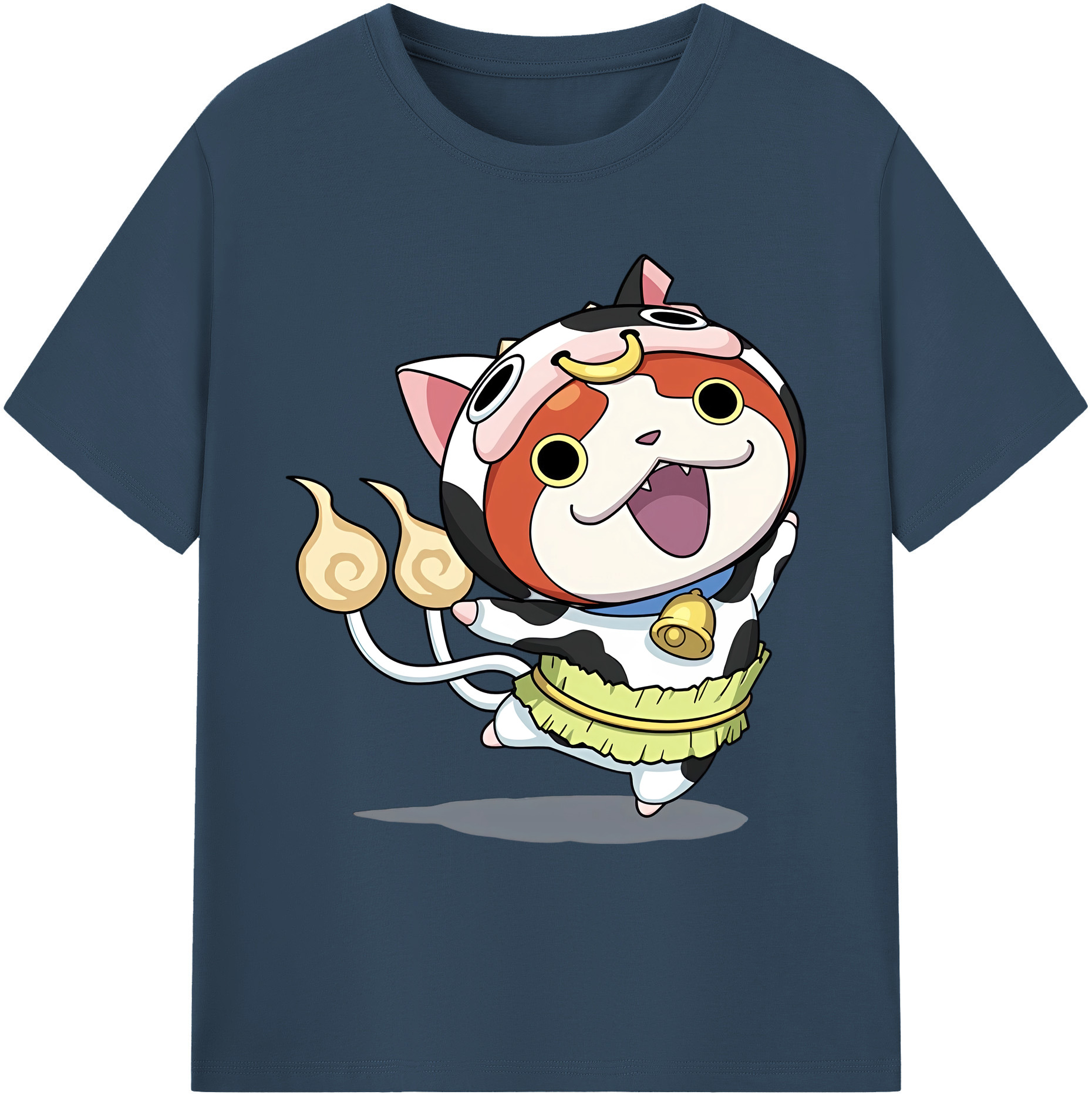 （画像用） 妖怪ウォッチ Yo-kai Watch 綿100％ メンズ半袖Tシャツ｜肌触りやわらか＆通気性