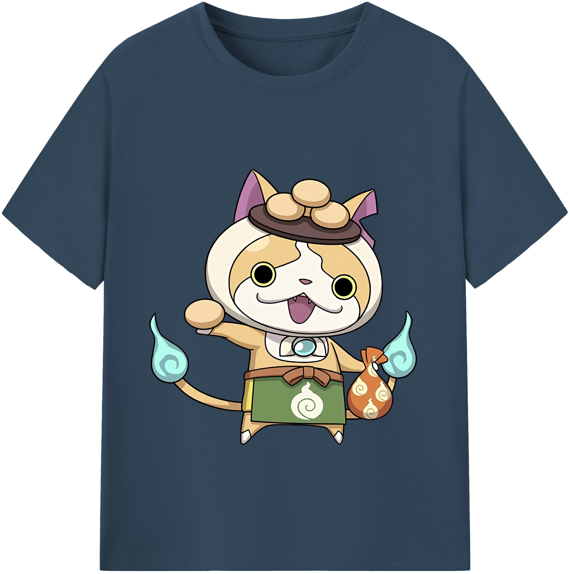 （画像用） 妖怪ウォッチ Yo-kai Watch 綿100％ メンズ半袖Tシャツ｜肌触りやわらか＆通気性