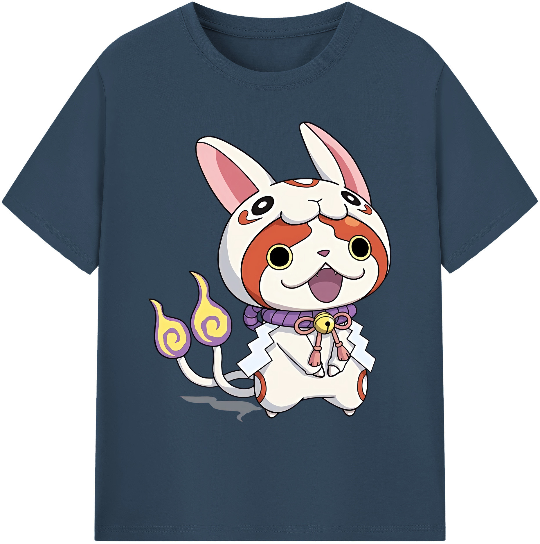（画像用） 妖怪ウォッチ Yo-kai Watch 綿100％ メンズ半袖Tシャツ｜肌触りやわらか＆通気性