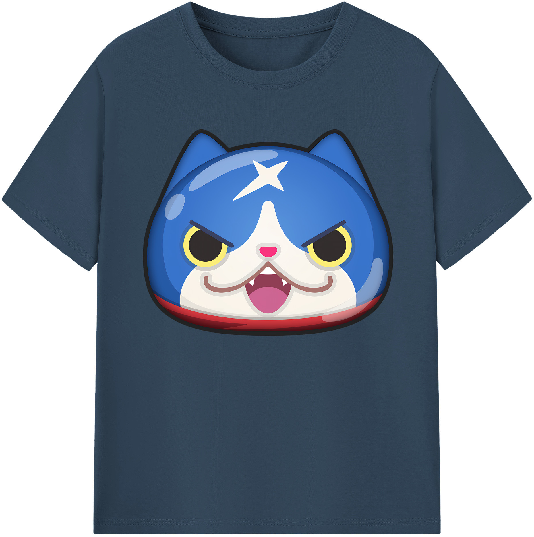 （画像用） 妖怪ウォッチ Yo-kai Watch 綿100％ メンズ半袖Tシャツ｜肌触りやわらか＆通気性