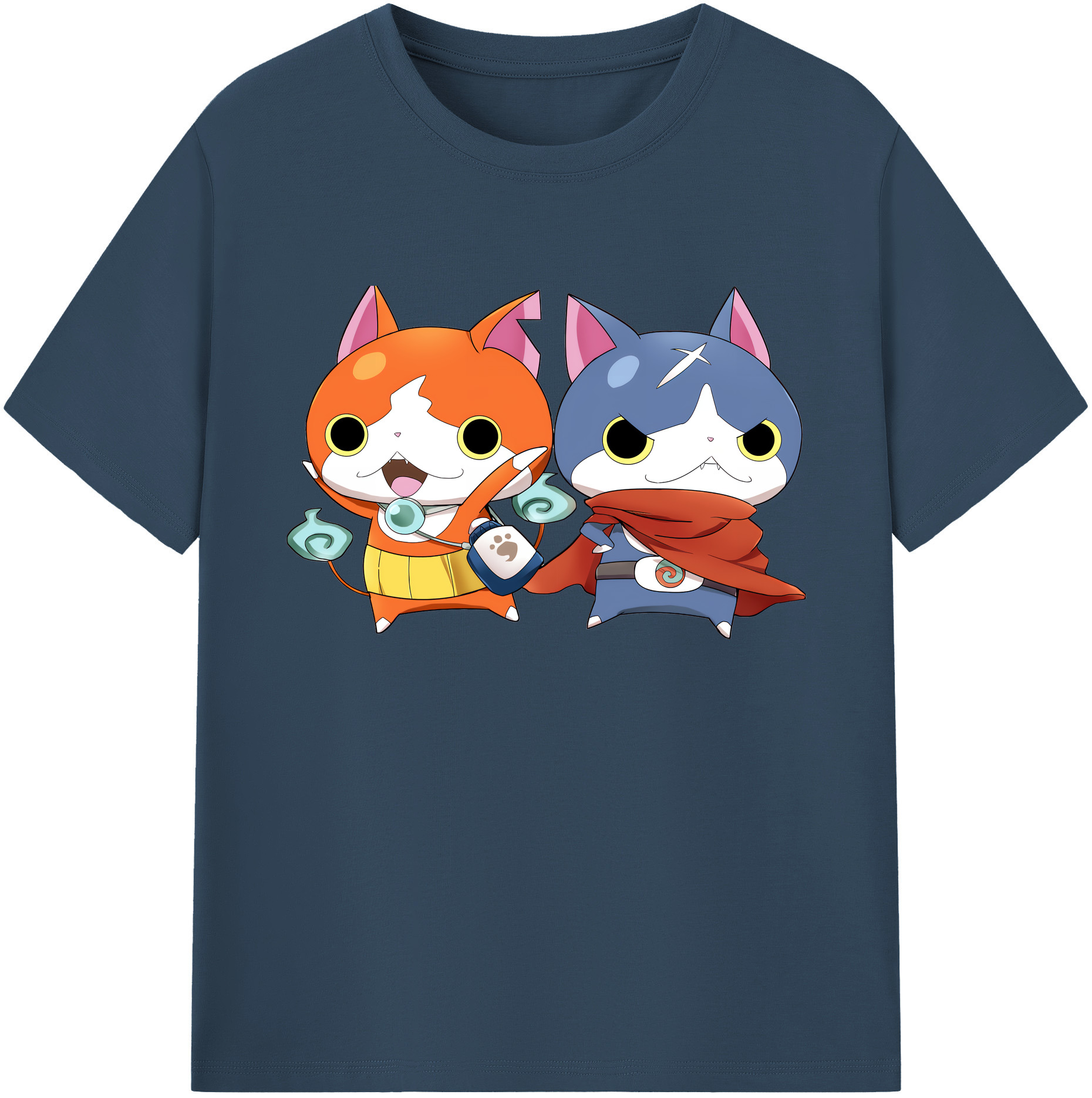 （画像用） 妖怪ウォッチ Yo-kai Watch 綿100％ メンズ半袖Tシャツ｜肌触りやわらか＆通気性