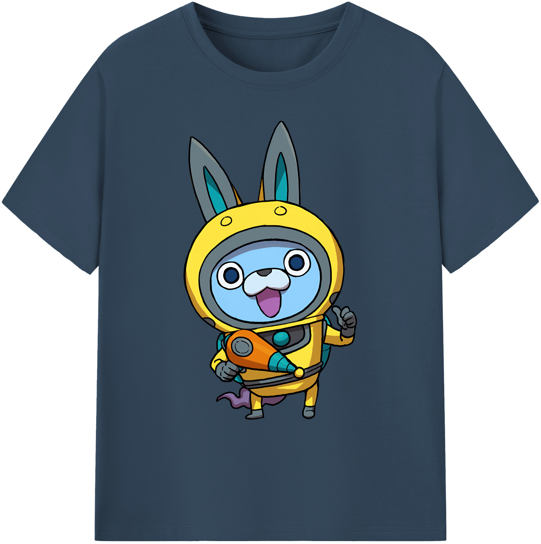 （画像用） 妖怪ウォッチ Yo-kai Watch 綿100％ メンズ半袖Tシャツ｜肌触りやわらか＆通気性
