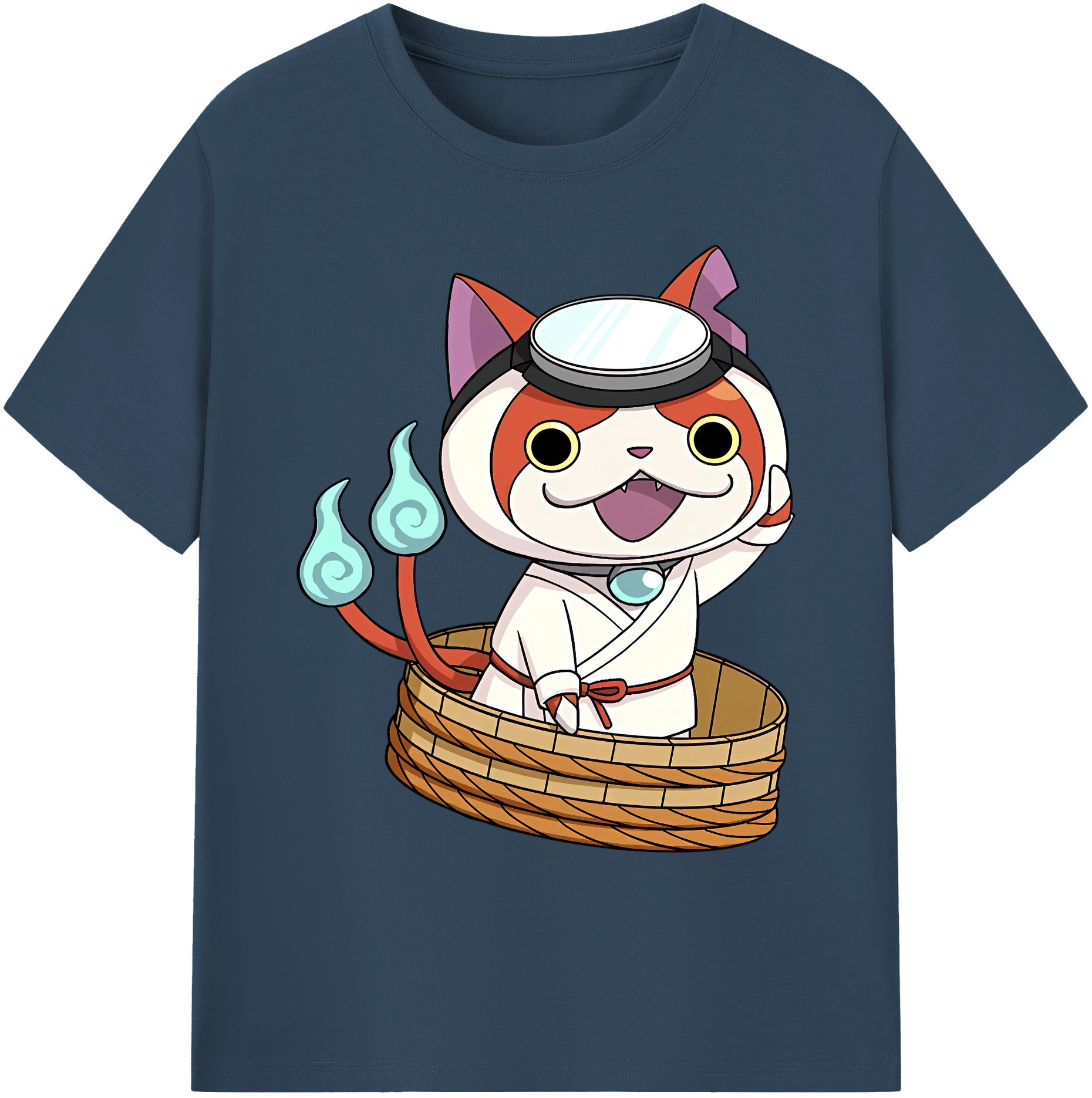 （画像用） 妖怪ウォッチ Yo-kai Watch 綿100％ メンズ半袖Tシャツ｜肌触りやわらか＆通気性