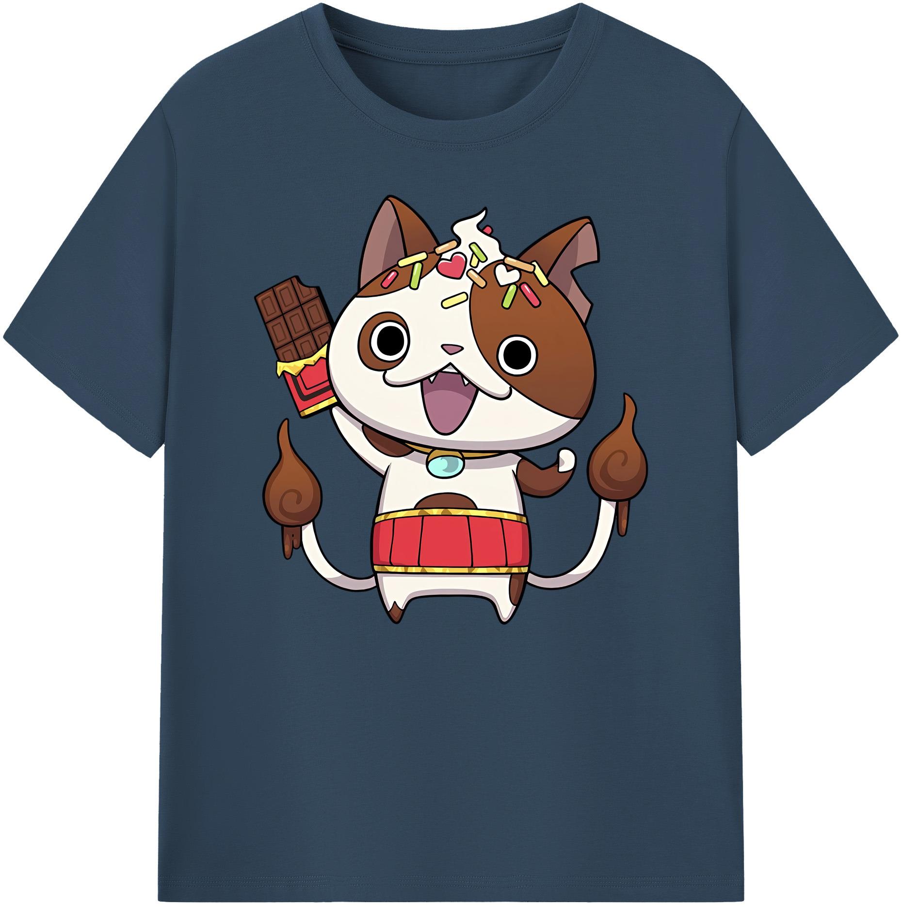 （画像用） 妖怪ウォッチ Yo-kai Watch 綿100％ メンズ半袖Tシャツ｜肌触りやわらか＆通気性