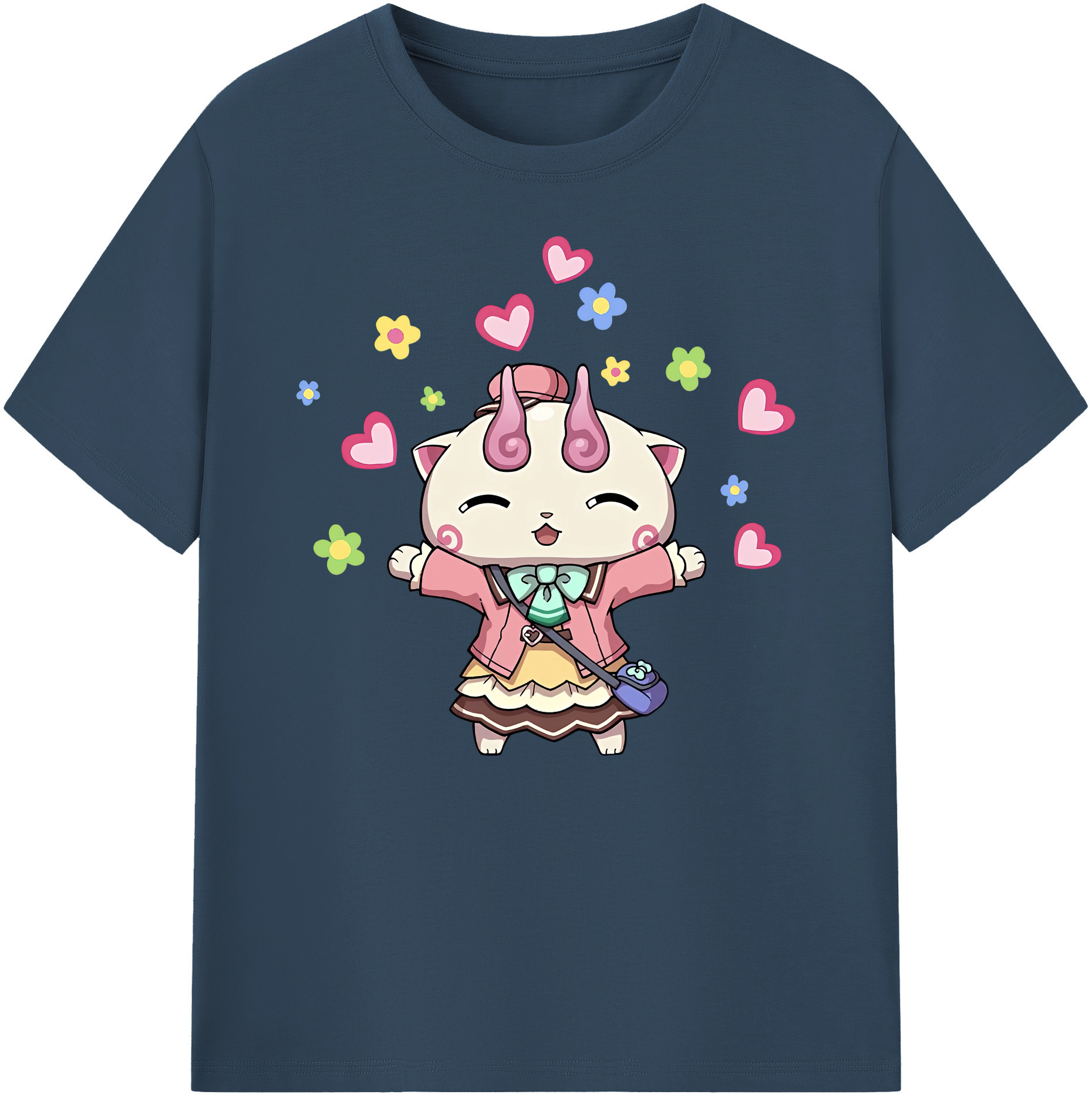 妖怪ウォッチ Yo-kai Watch 綿100％ メンズ半袖Tシャツ｜肌触りやわらか＆通気性