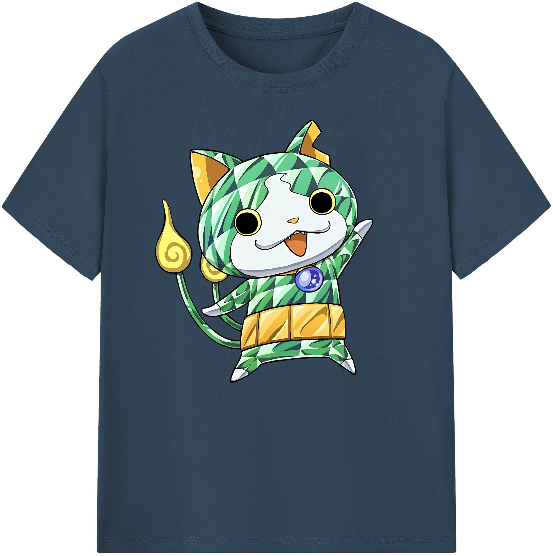 （画像用） 妖怪ウォッチ Yo-kai Watch 綿100％ メンズ半袖Tシャツ｜肌触りやわらか＆通気性