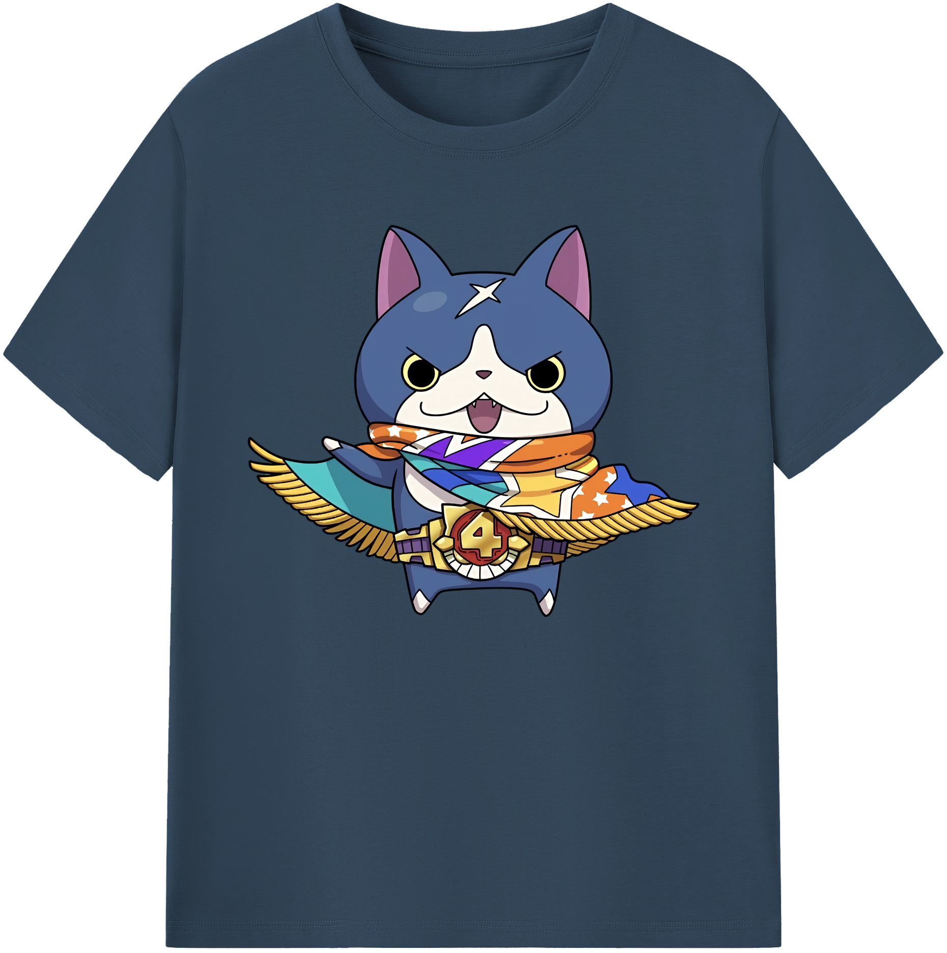 （画像用） 妖怪ウォッチ Yo-kai Watch 綿100％ メンズ半袖Tシャツ｜肌触りやわらか＆通気性