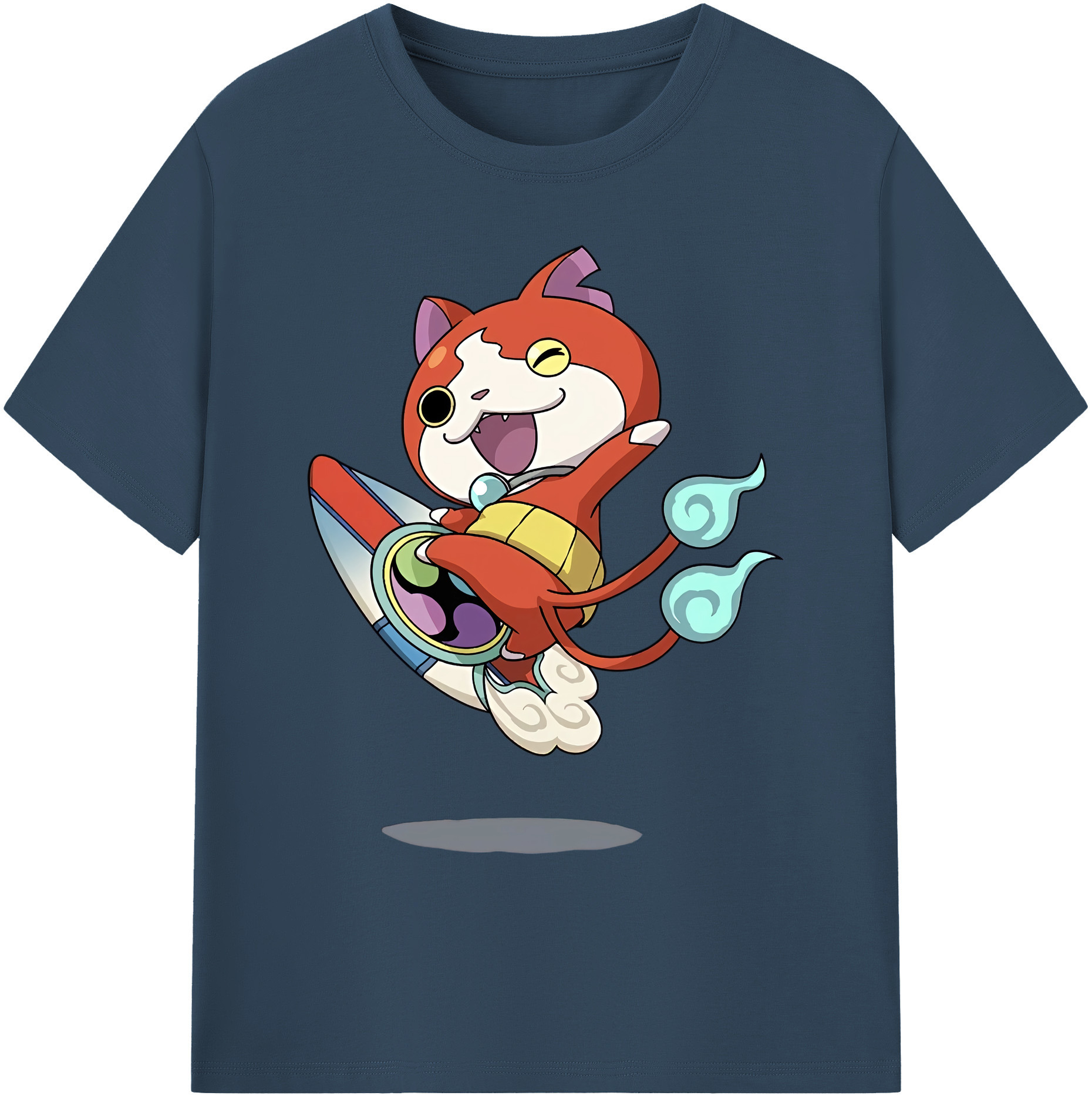 （画像用） 妖怪ウォッチ Yo-kai Watch 綿100％ メンズ半袖Tシャツ｜肌触りやわらか＆通気性