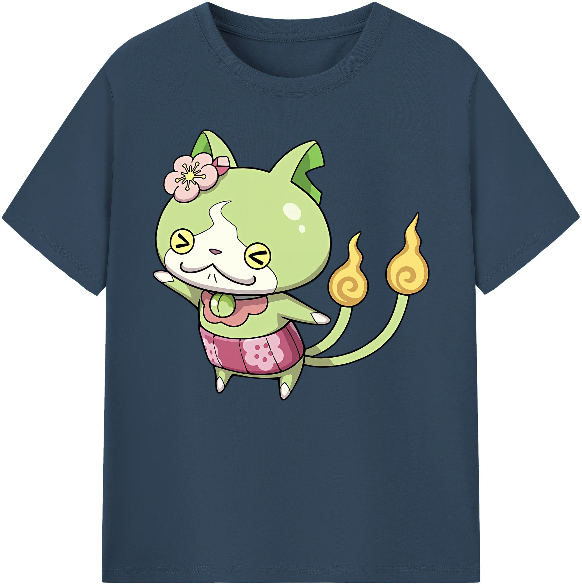 （画像用） 妖怪ウォッチ Yo-kai Watch 綿100％ メンズ半袖Tシャツ｜肌触りやわらか＆通気性