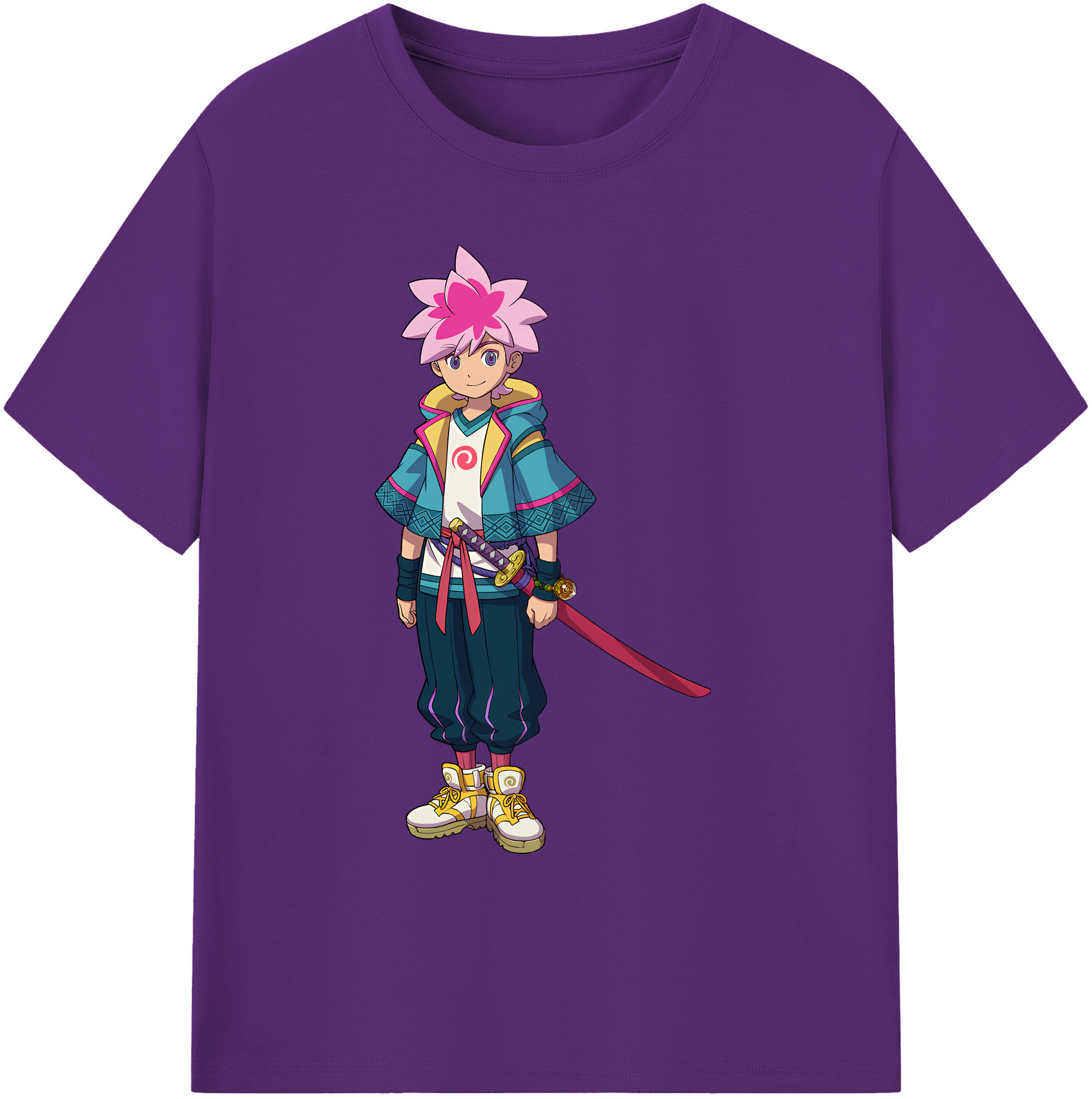 （画像用） 妖怪ウォッチ Yo-kai Watch 綿100％ メンズ半袖Tシャツ｜肌触りやわらか＆通気性