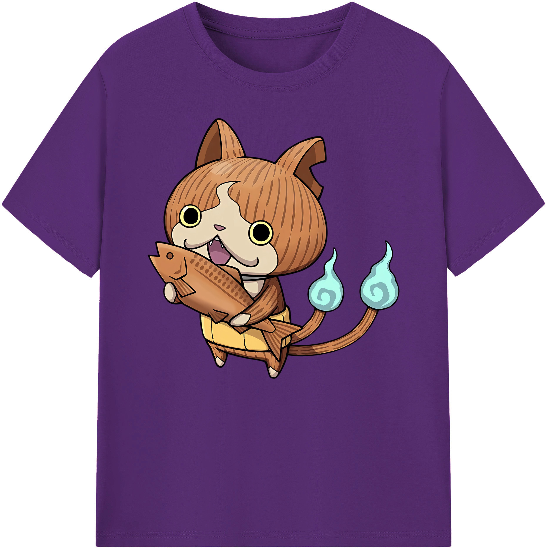 （画像用） 妖怪ウォッチ Yo-kai Watch 綿100％ メンズ半袖Tシャツ｜肌触りやわらか＆通気性