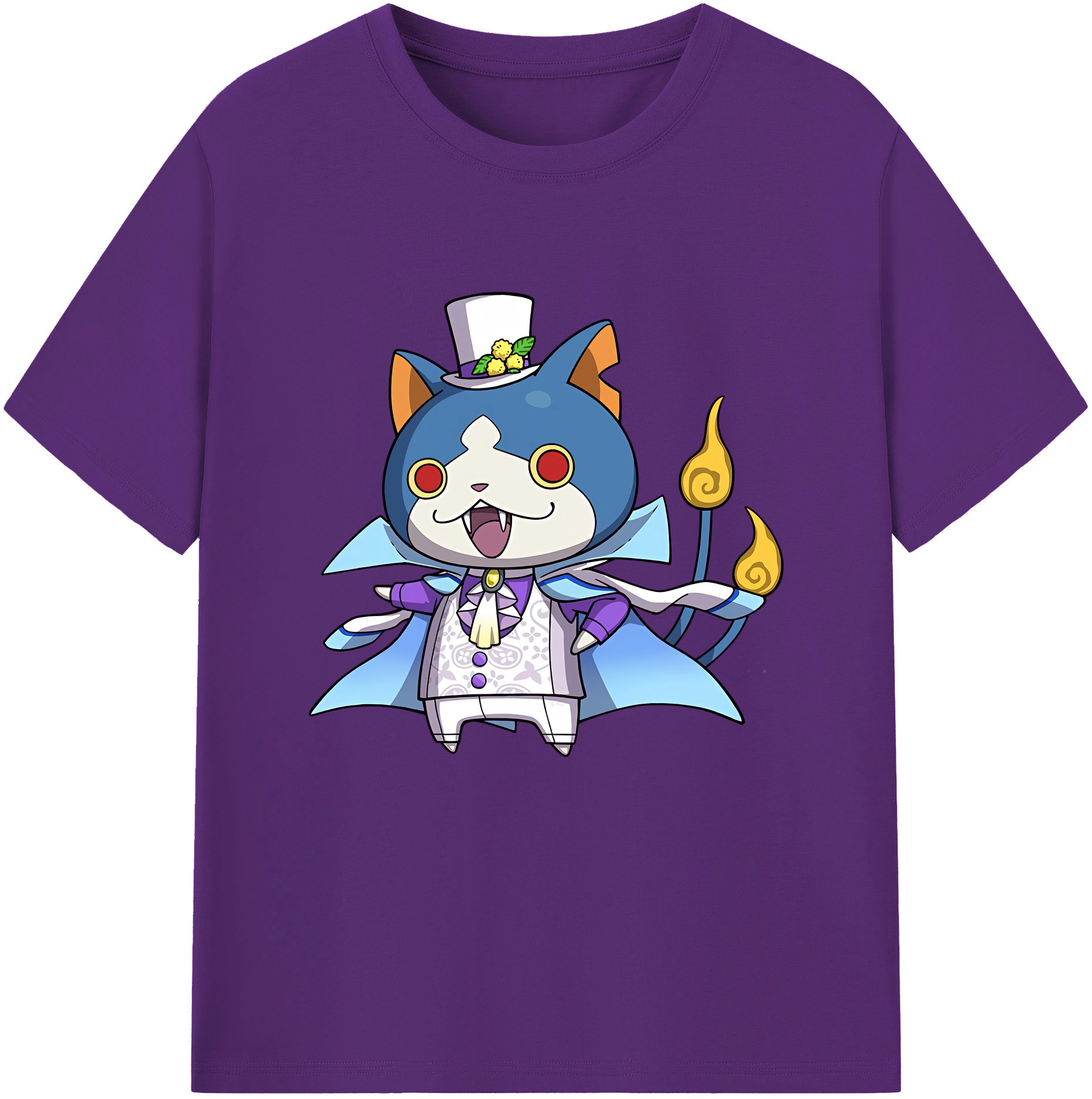 （画像用） 妖怪ウォッチ Yo-kai Watch 綿100％ メンズ半袖Tシャツ｜肌触りやわらか＆通気性