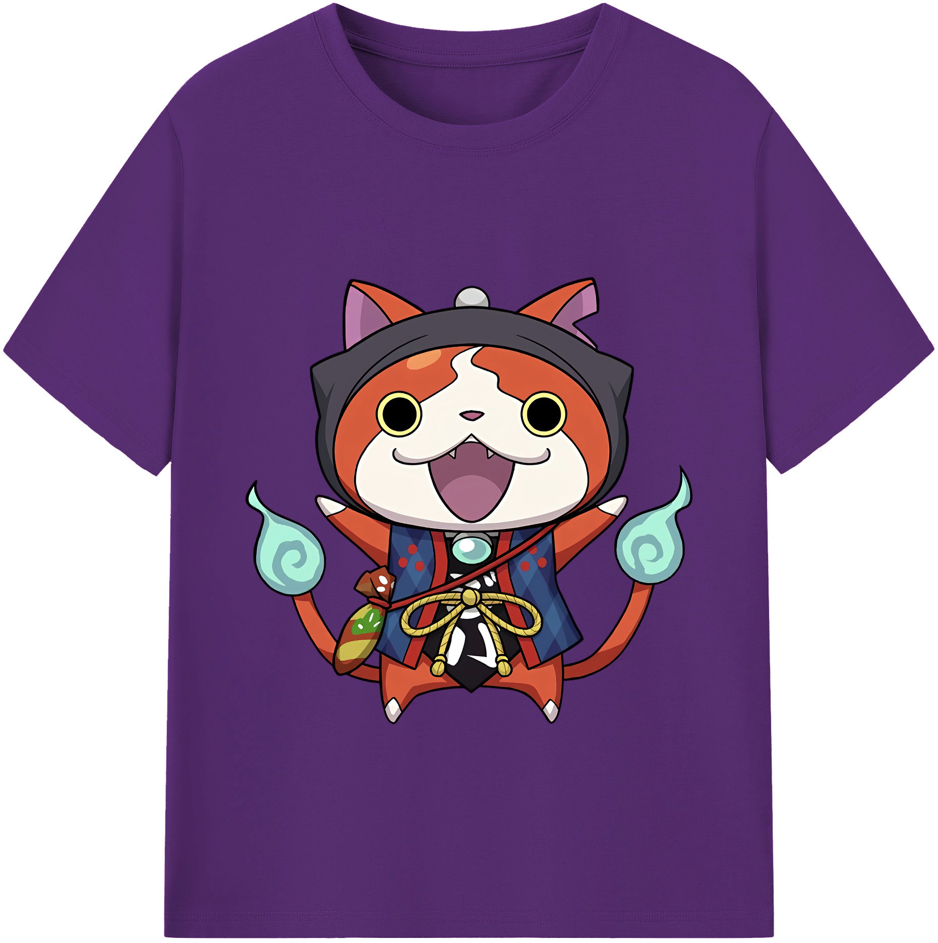 （画像用） 妖怪ウォッチ Yo-kai Watch 綿100％ メンズ半袖Tシャツ｜肌触りやわらか＆通気性