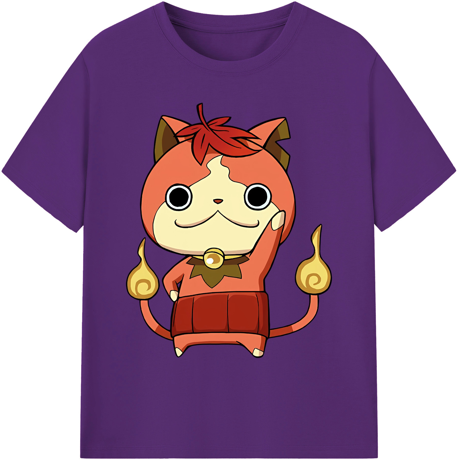 （画像用） 妖怪ウォッチ Yo-kai Watch 綿100％ メンズ半袖Tシャツ｜肌触りやわらか＆通気性