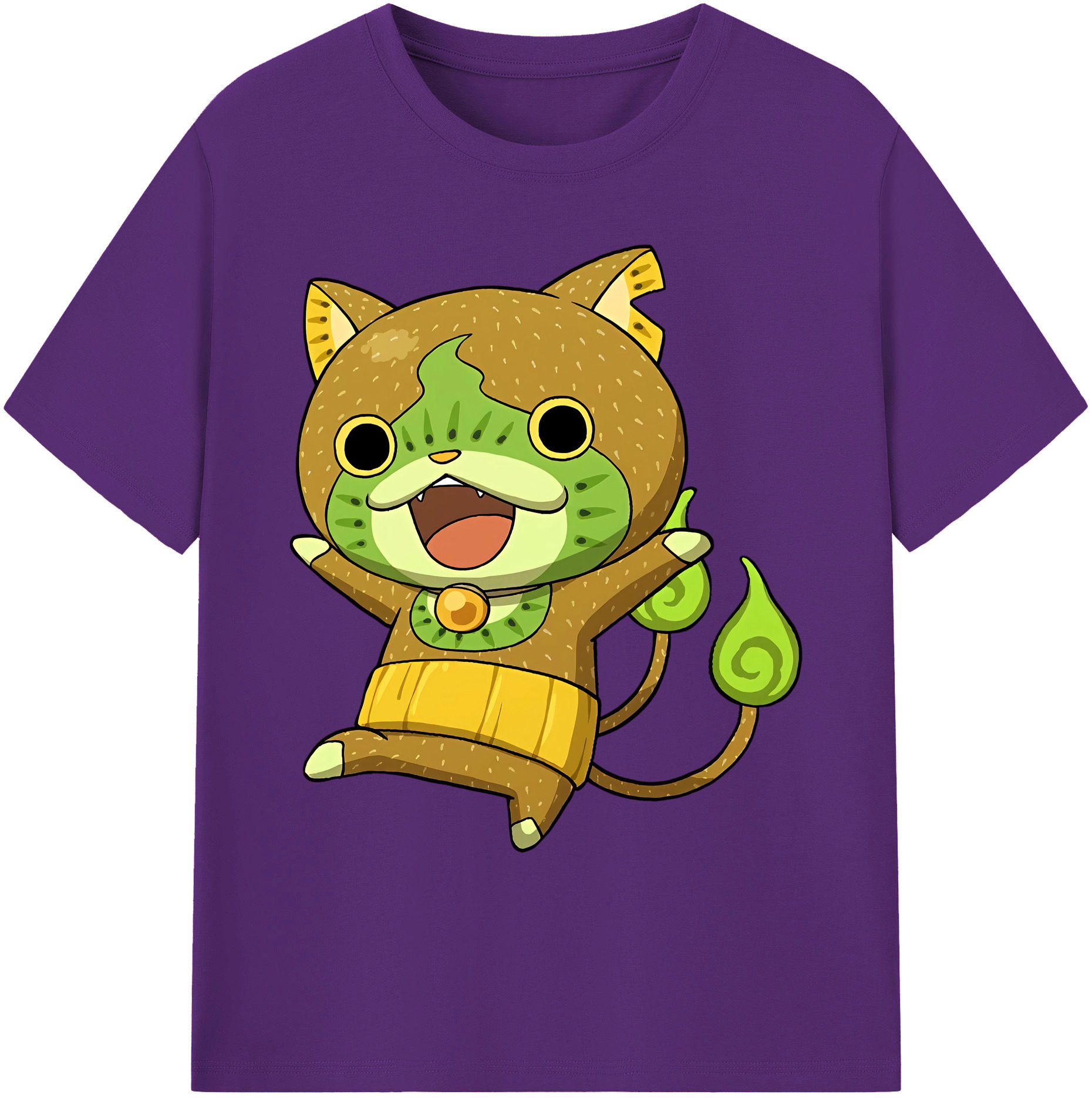 （画像用） 妖怪ウォッチ Yo-kai Watch 綿100％ メンズ半袖Tシャツ｜肌触りやわらか＆通気性