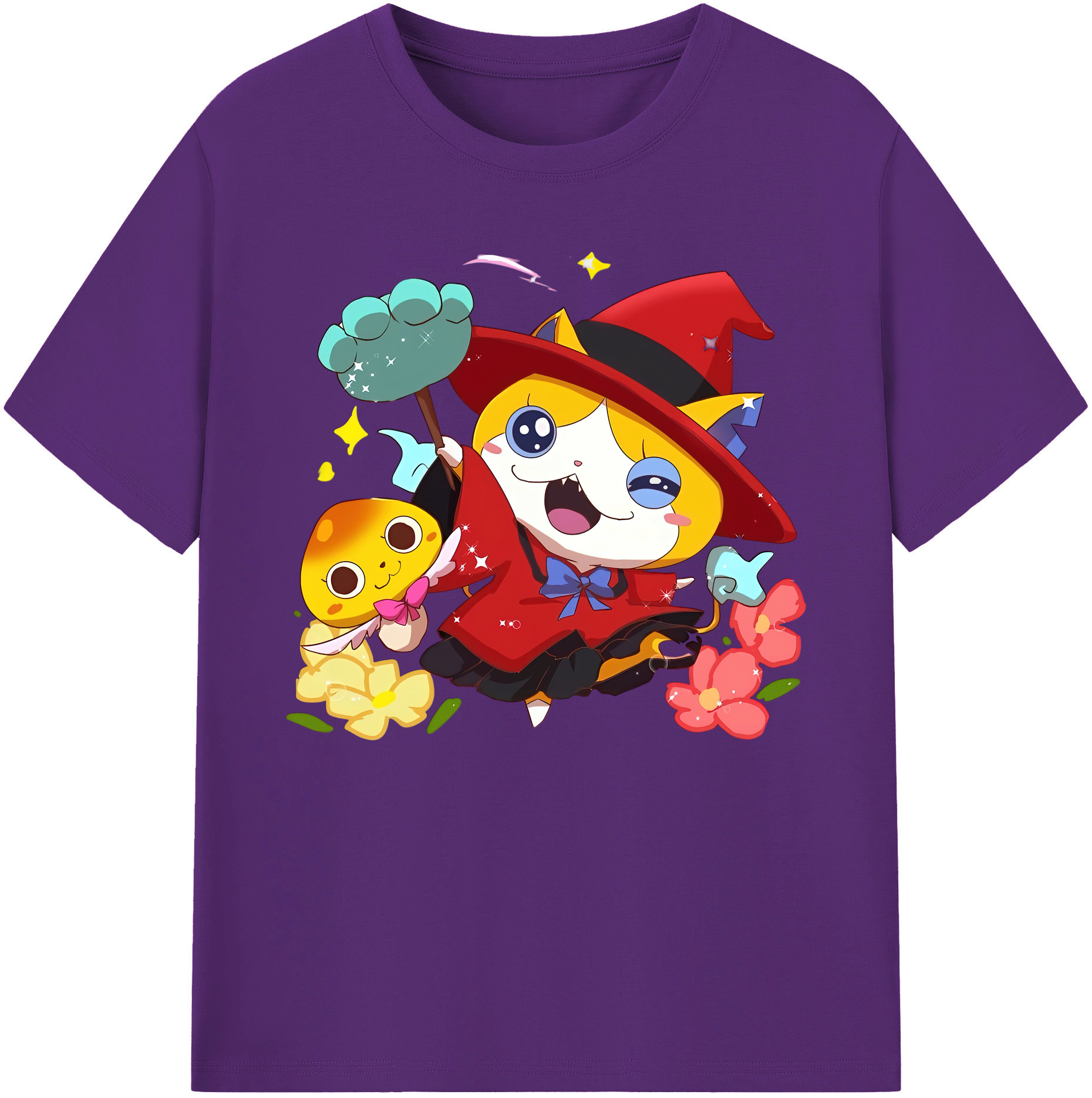 （画像用） 妖怪ウォッチ Yo-kai Watch 綿100％ メンズ半袖Tシャツ｜肌触りやわらか＆通気性