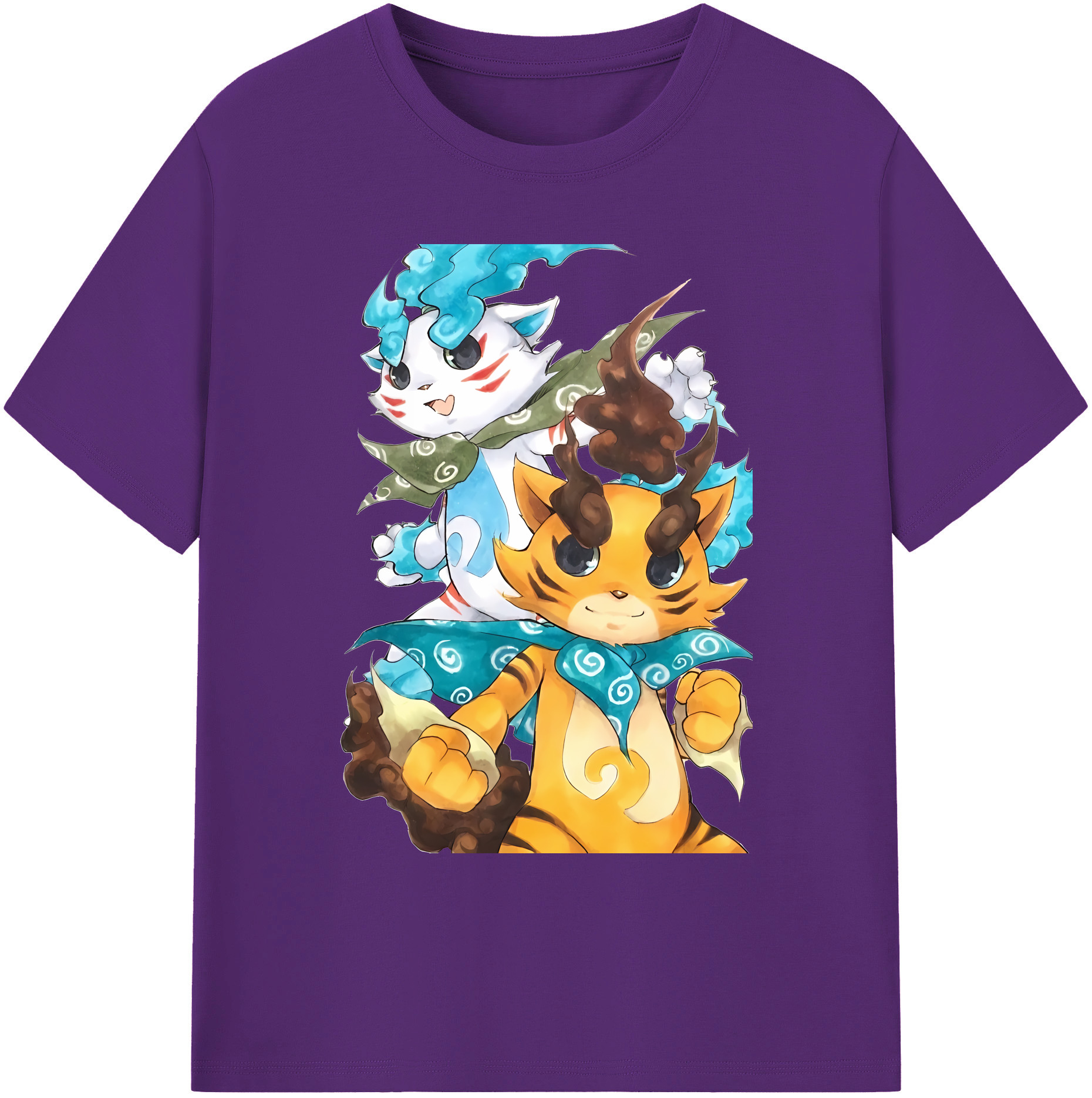 （画像用） 妖怪ウォッチ Yo-kai Watch 綿100％ メンズ半袖Tシャツ｜肌触りやわらか＆通気性