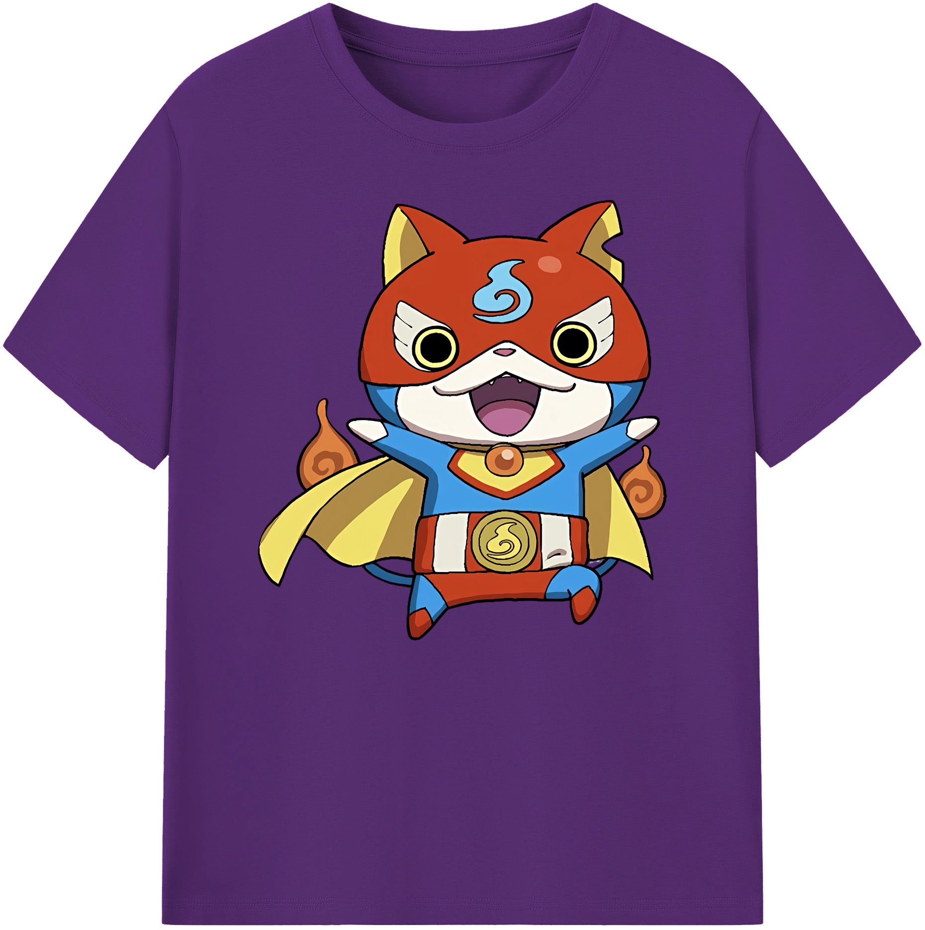 （画像用） 妖怪ウォッチ Yo-kai Watch 綿100％ メンズ半袖Tシャツ｜肌触りやわらか＆通気性