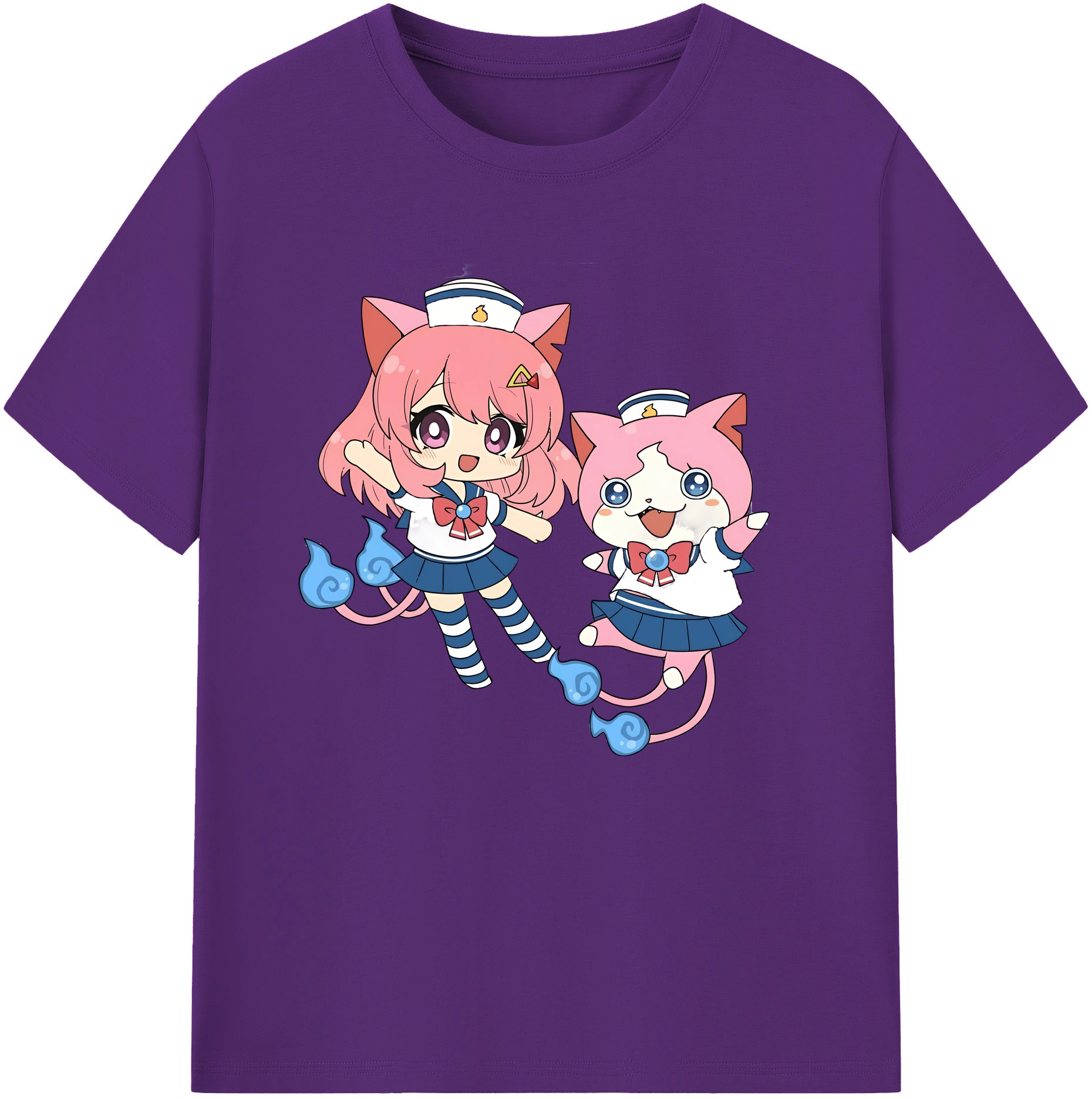 （画像用） 妖怪ウォッチ Yo-kai Watch 綿100％ メンズ半袖Tシャツ｜肌触りやわらか＆通気性