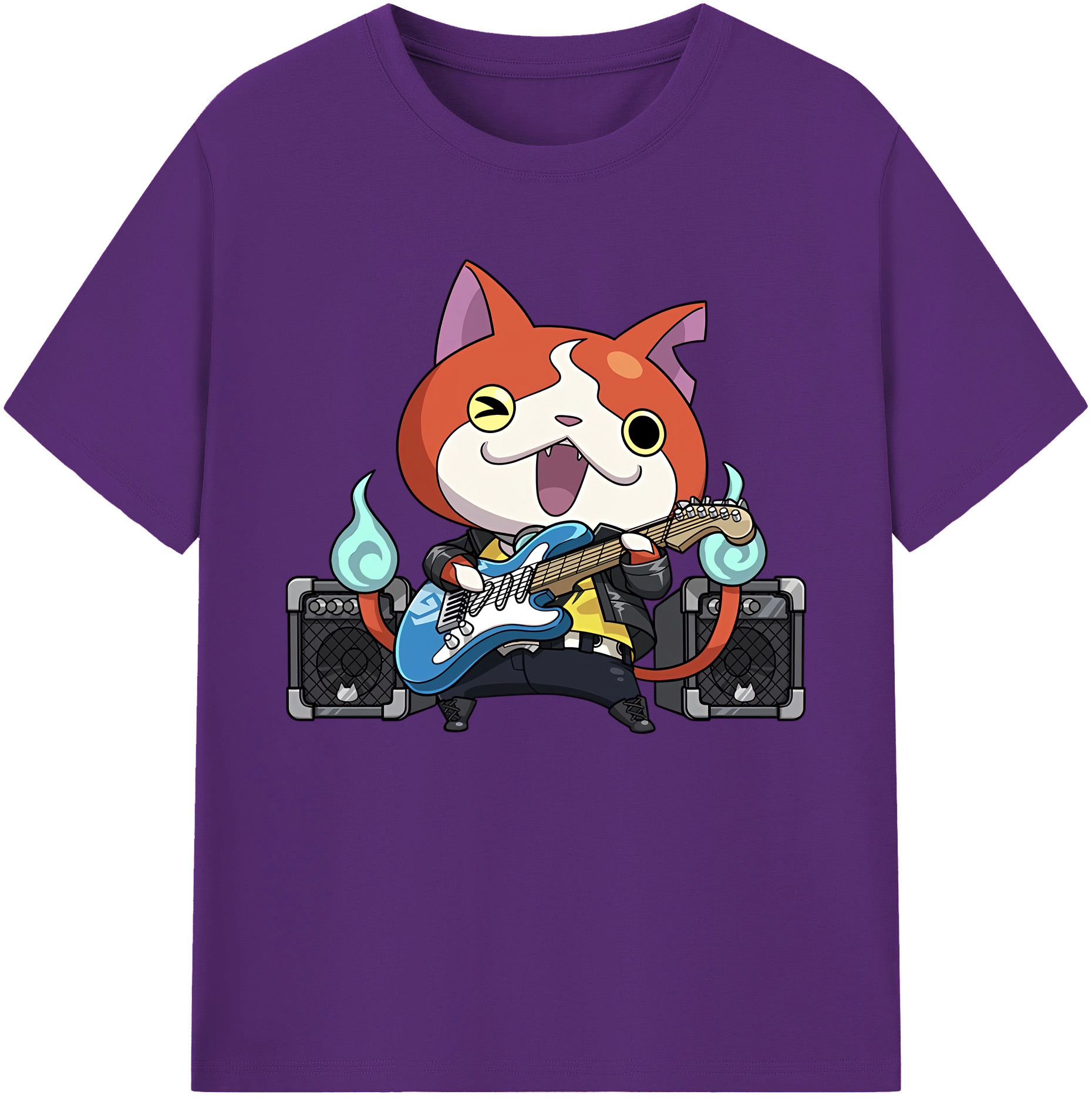 妖怪ウォッチ Yo-kai Watch 綿100％ メンズ半袖Tシャツ｜肌触りやわらか＆通気性