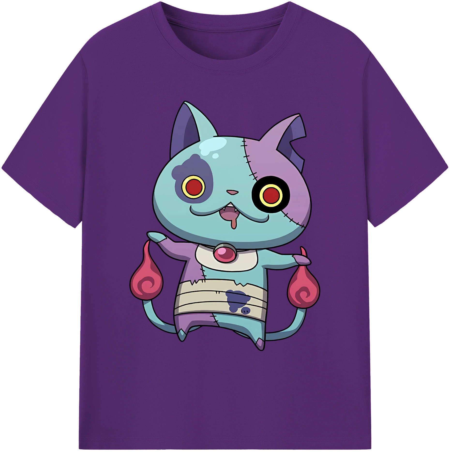 （画像用） 妖怪ウォッチ Yo-kai Watch 綿100％ メンズ半袖Tシャツ｜肌触りやわらか＆通気性