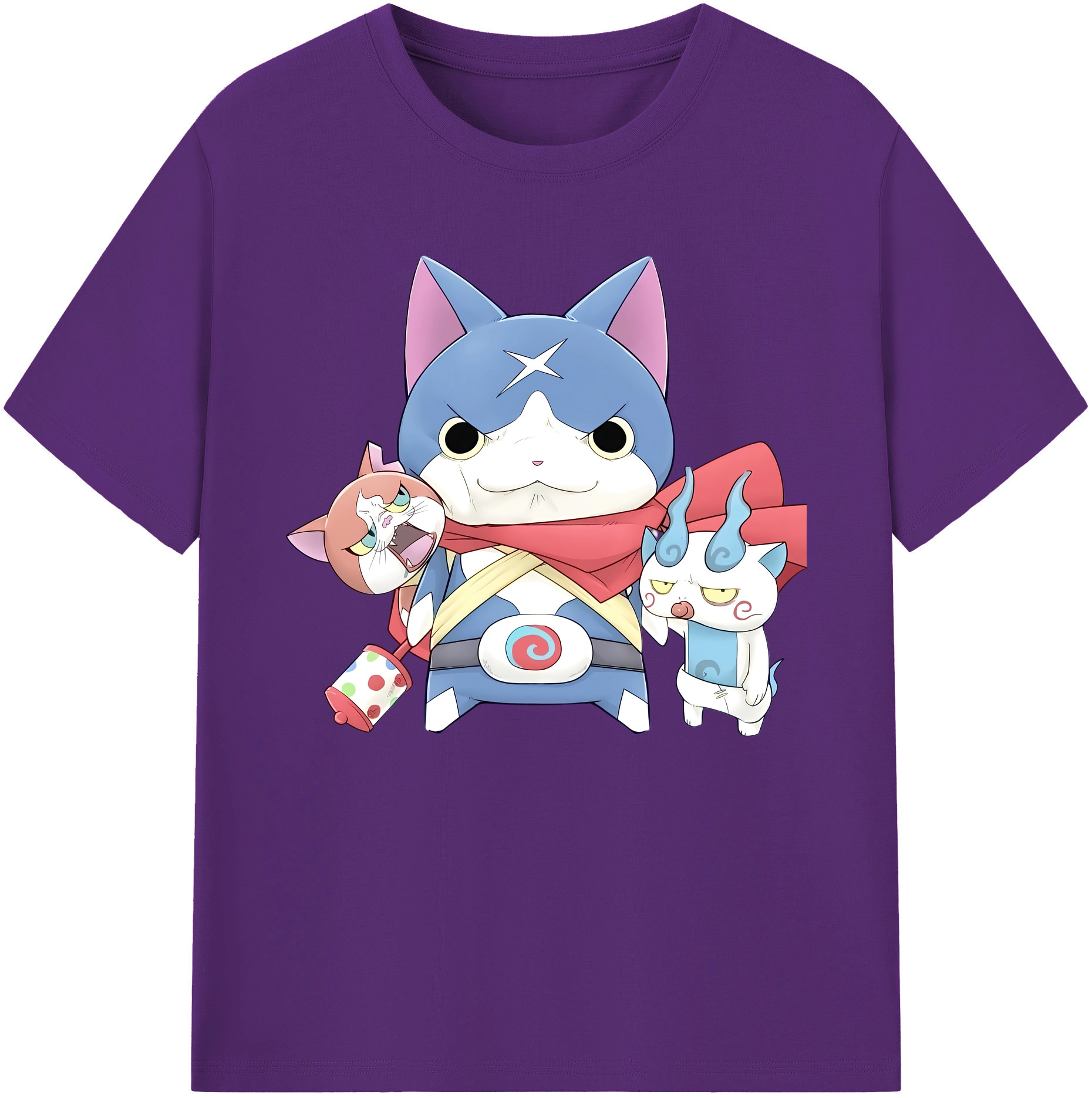 （画像用） 妖怪ウォッチ Yo-kai Watch 綿100％ メンズ半袖Tシャツ｜肌触りやわらか＆通気性