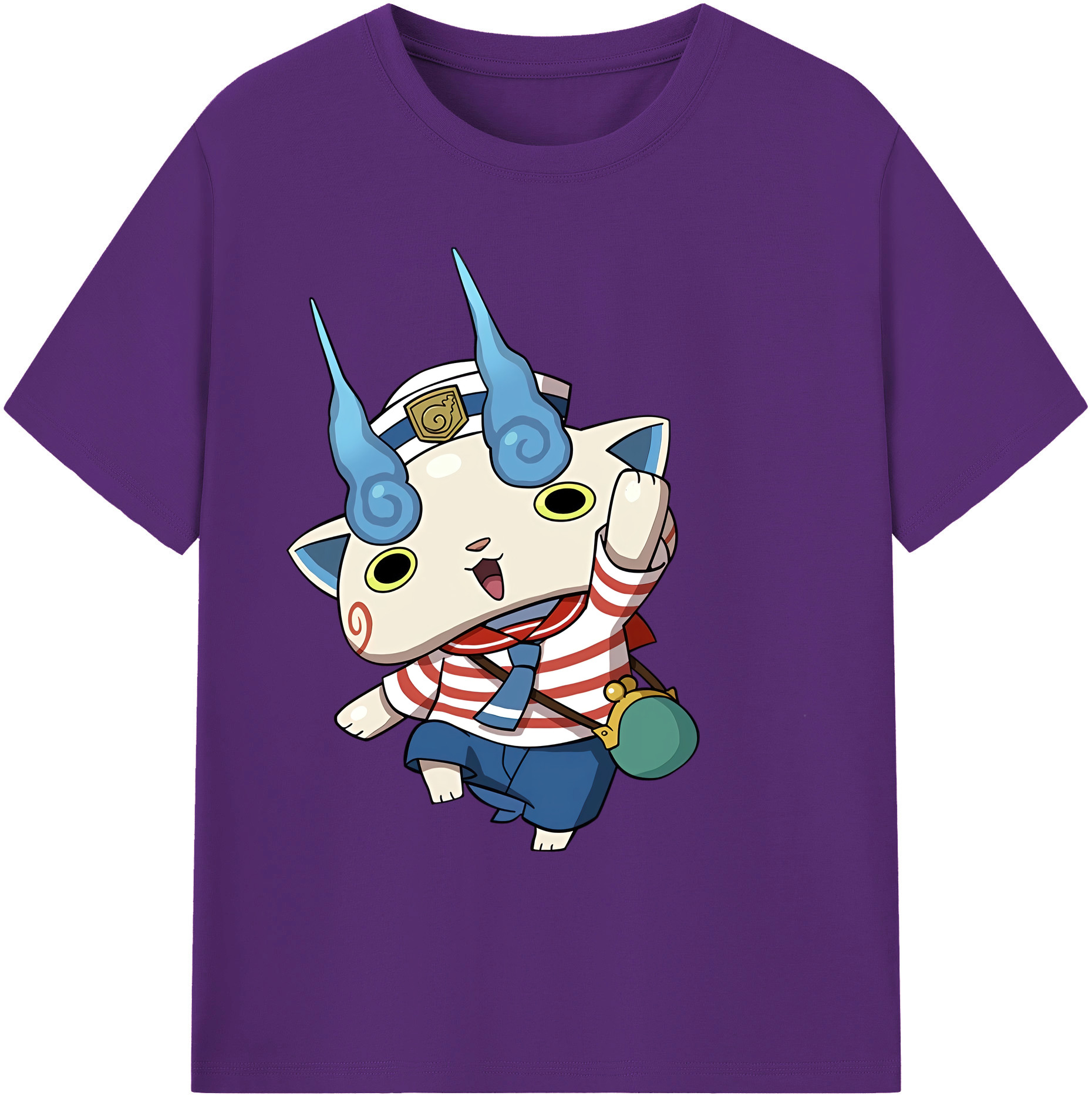 （画像用） 妖怪ウォッチ Yo-kai Watch 綿100％ メンズ半袖Tシャツ｜肌触りやわらか＆通気性
