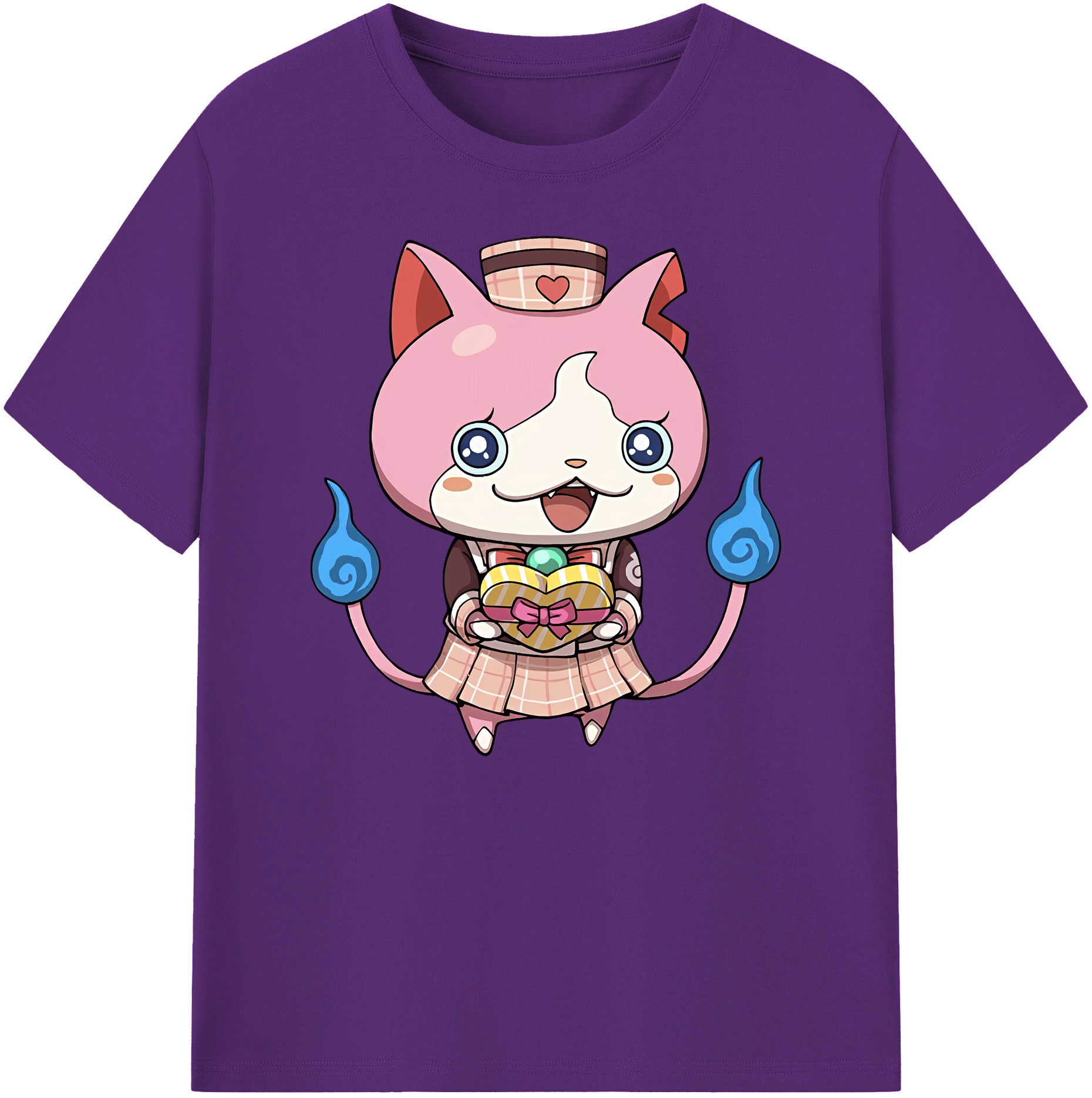 （画像用） 妖怪ウォッチ Yo-kai Watch 綿100％ メンズ半袖Tシャツ｜肌触りやわらか＆通気性