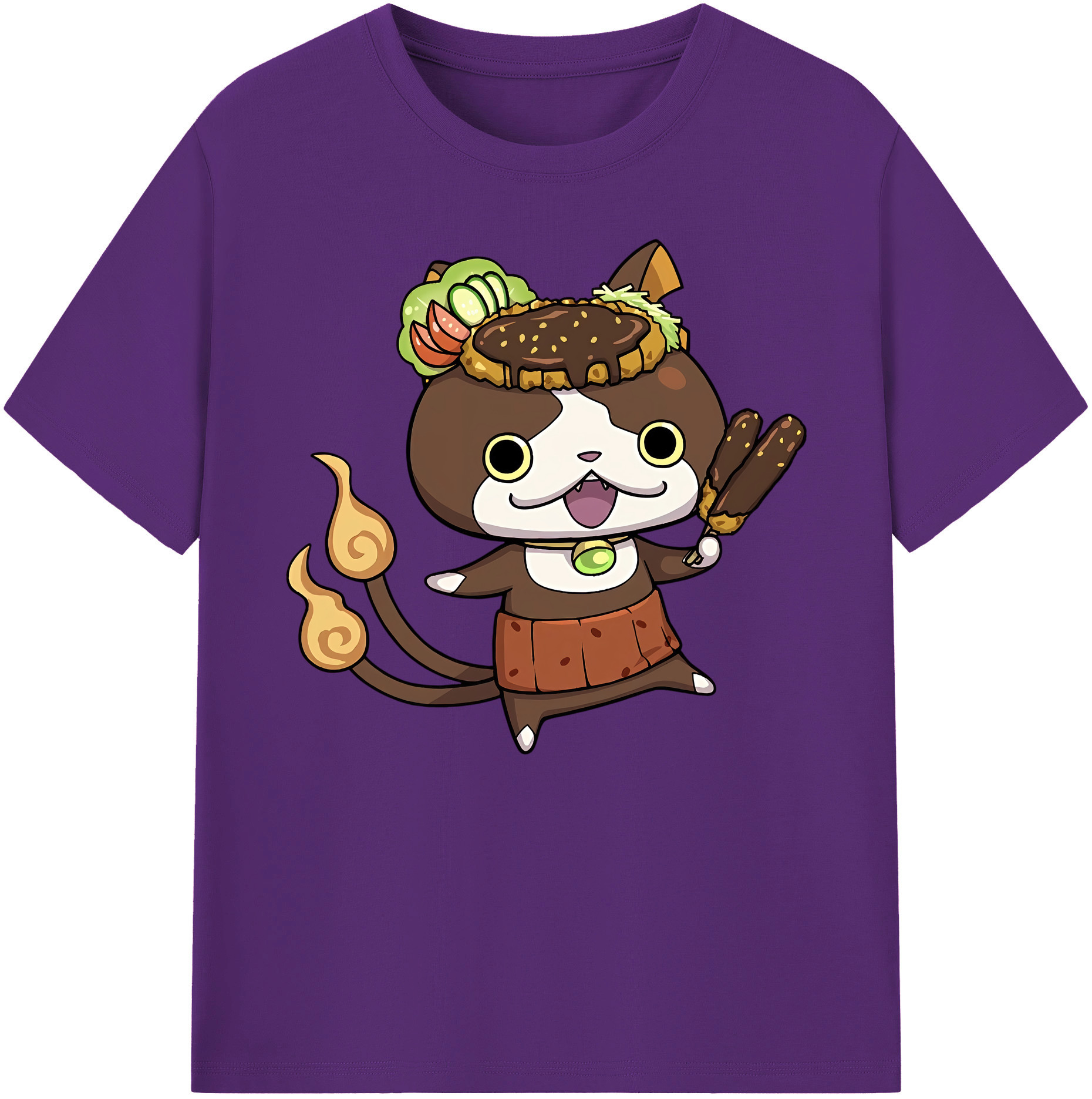 （画像用） 妖怪ウォッチ Yo-kai Watch 綿100％ メンズ半袖Tシャツ｜肌触りやわらか＆通気性