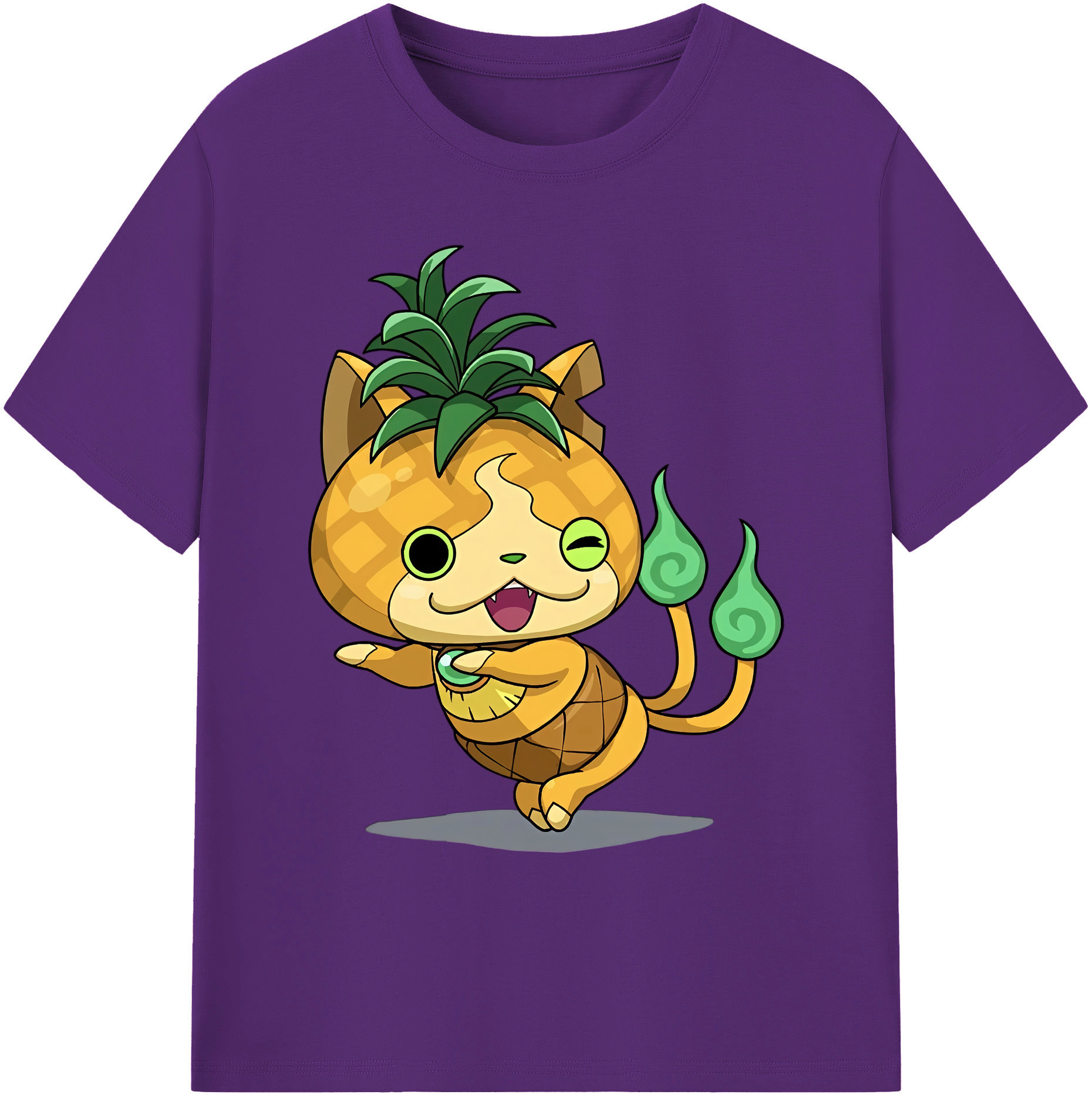 （画像用） 妖怪ウォッチ Yo-kai Watch 綿100％ メンズ半袖Tシャツ｜肌触りやわらか＆通気性