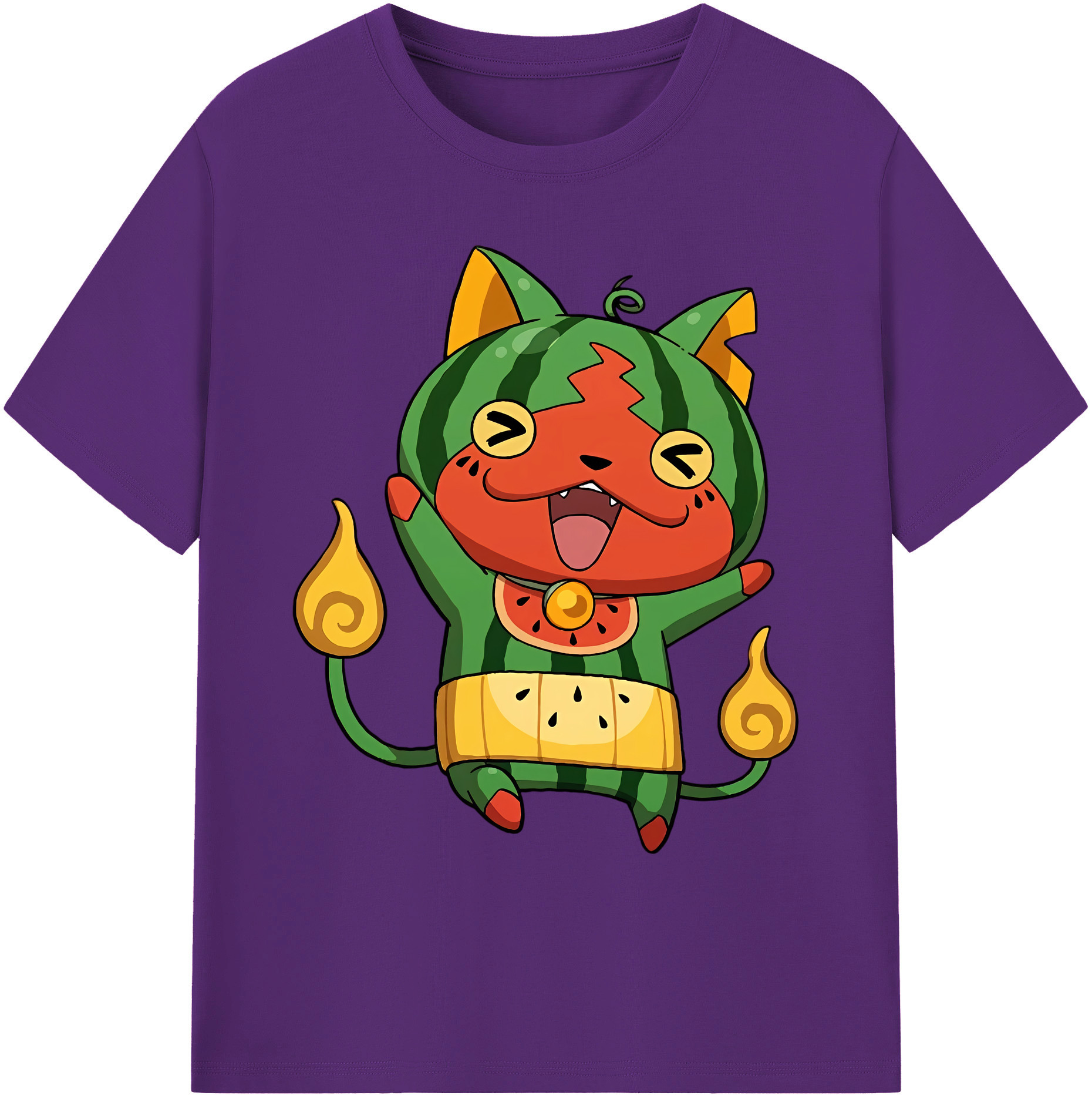 （画像用） 妖怪ウォッチ Yo-kai Watch 綿100％ メンズ半袖Tシャツ｜肌触りやわらか＆通気性